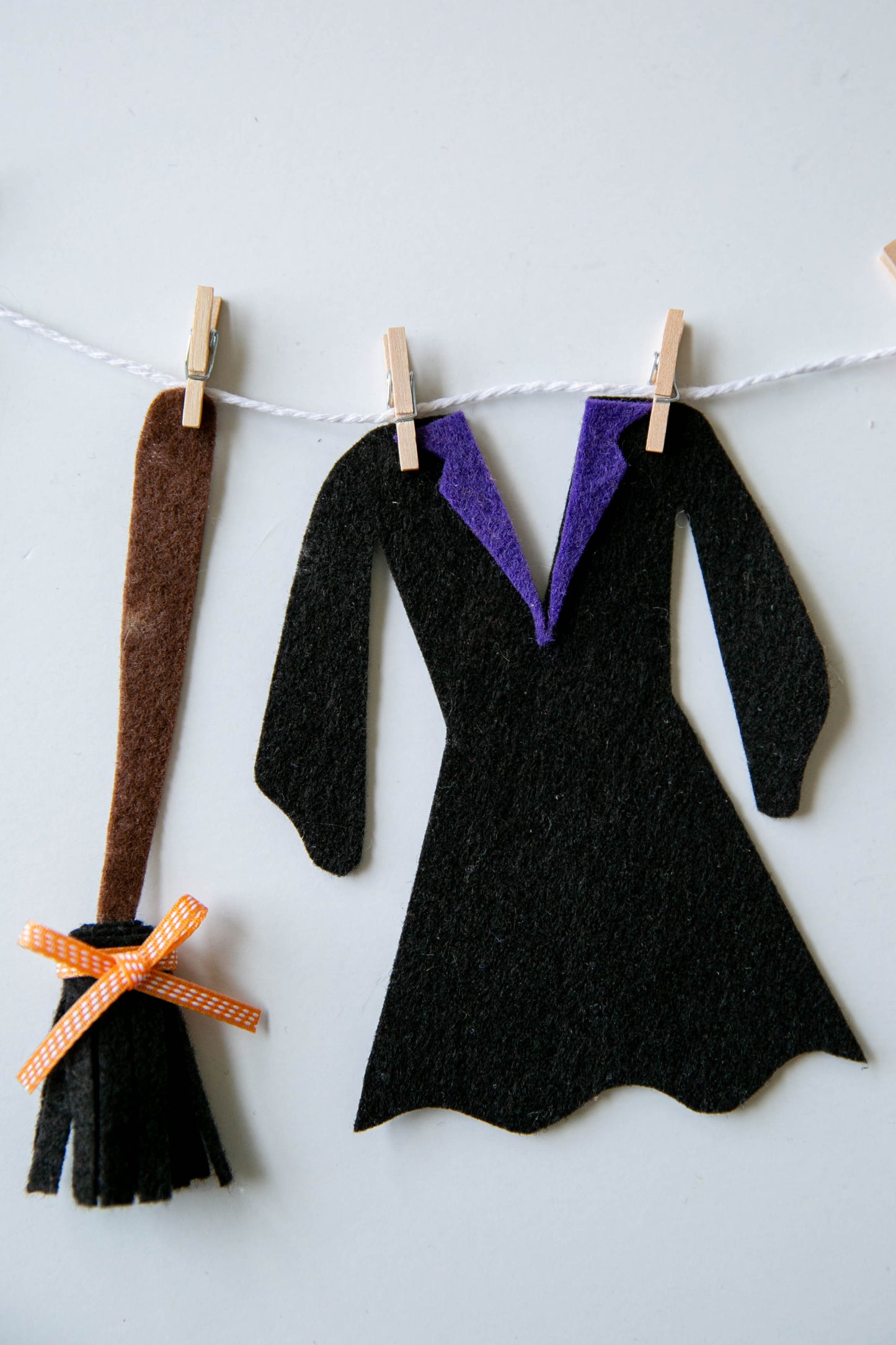 Witch Clothesline Halloween Decoration Banner Bunting Garland Witch's Laundry Line Home Decor