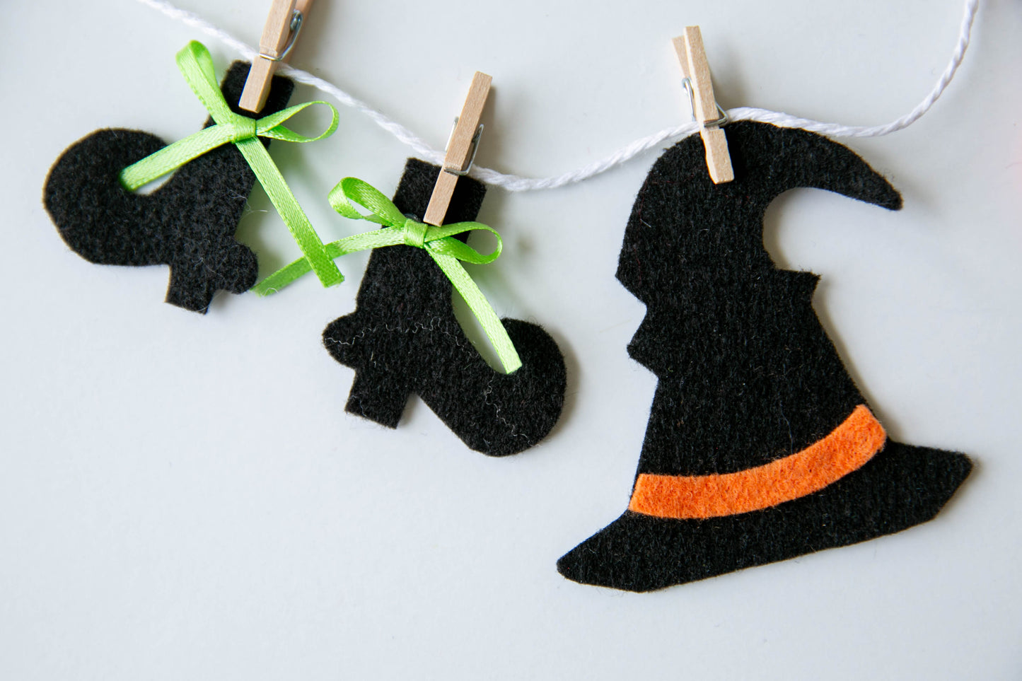 Witch Clothesline Halloween Decoration Banner Bunting Garland Witch's Laundry Line Home Decor