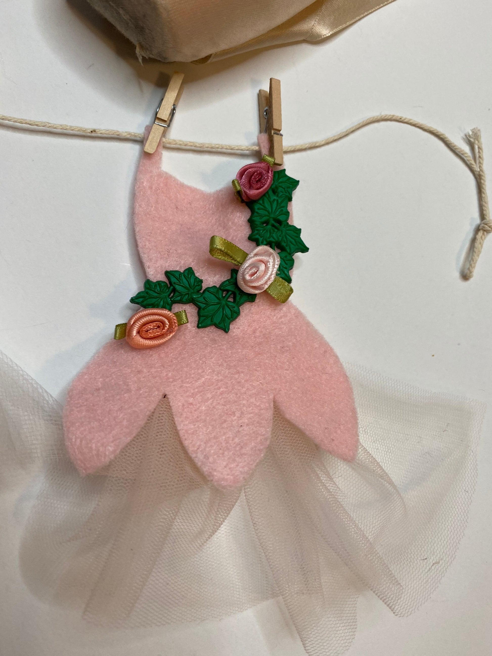 The Nutcracker Ballet Christmas Miniature Felt Banner Garland Bunting Wall Hanging Decoration