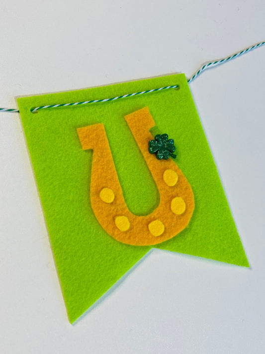 St. Patrick’s Day Felt Banner Garland Bunting Pennants Wall Hanging Decoration