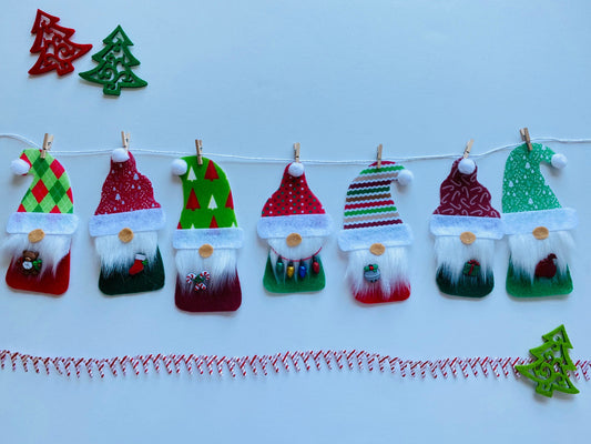 Christmas Gnomes Felt Banner