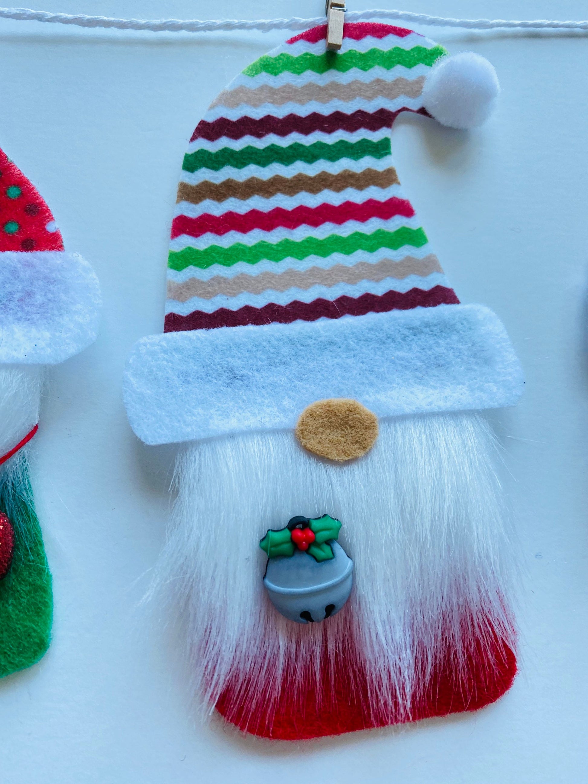 Christmas Gnomes Felt Banner