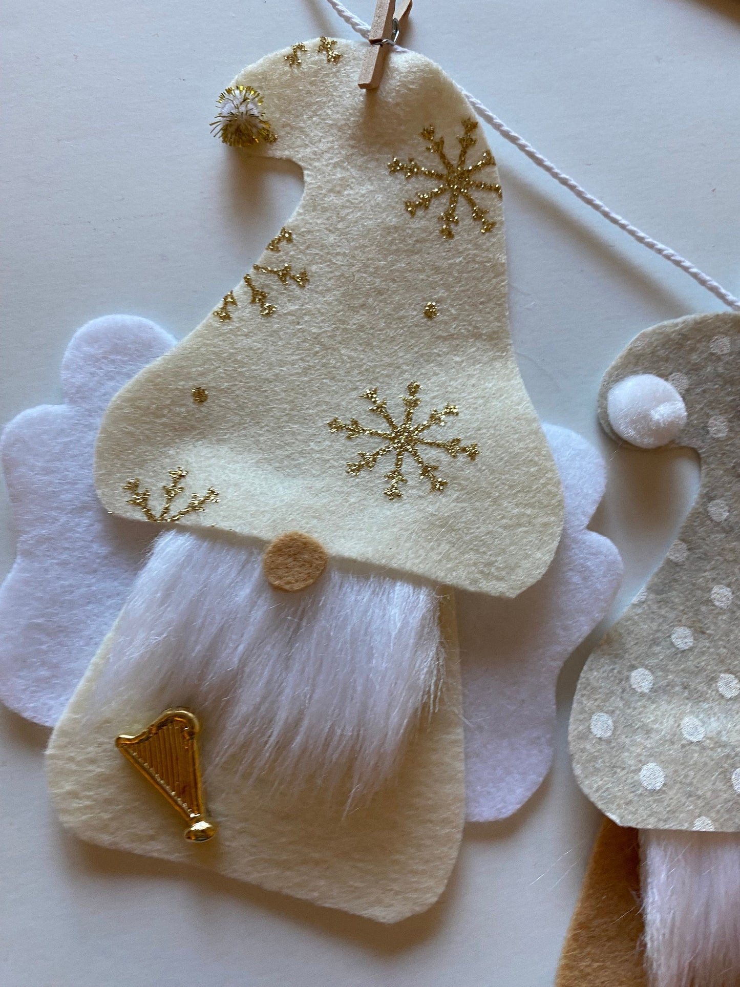 Gnome Nativity Christmas Banner, Bunting, Garland, Decoration