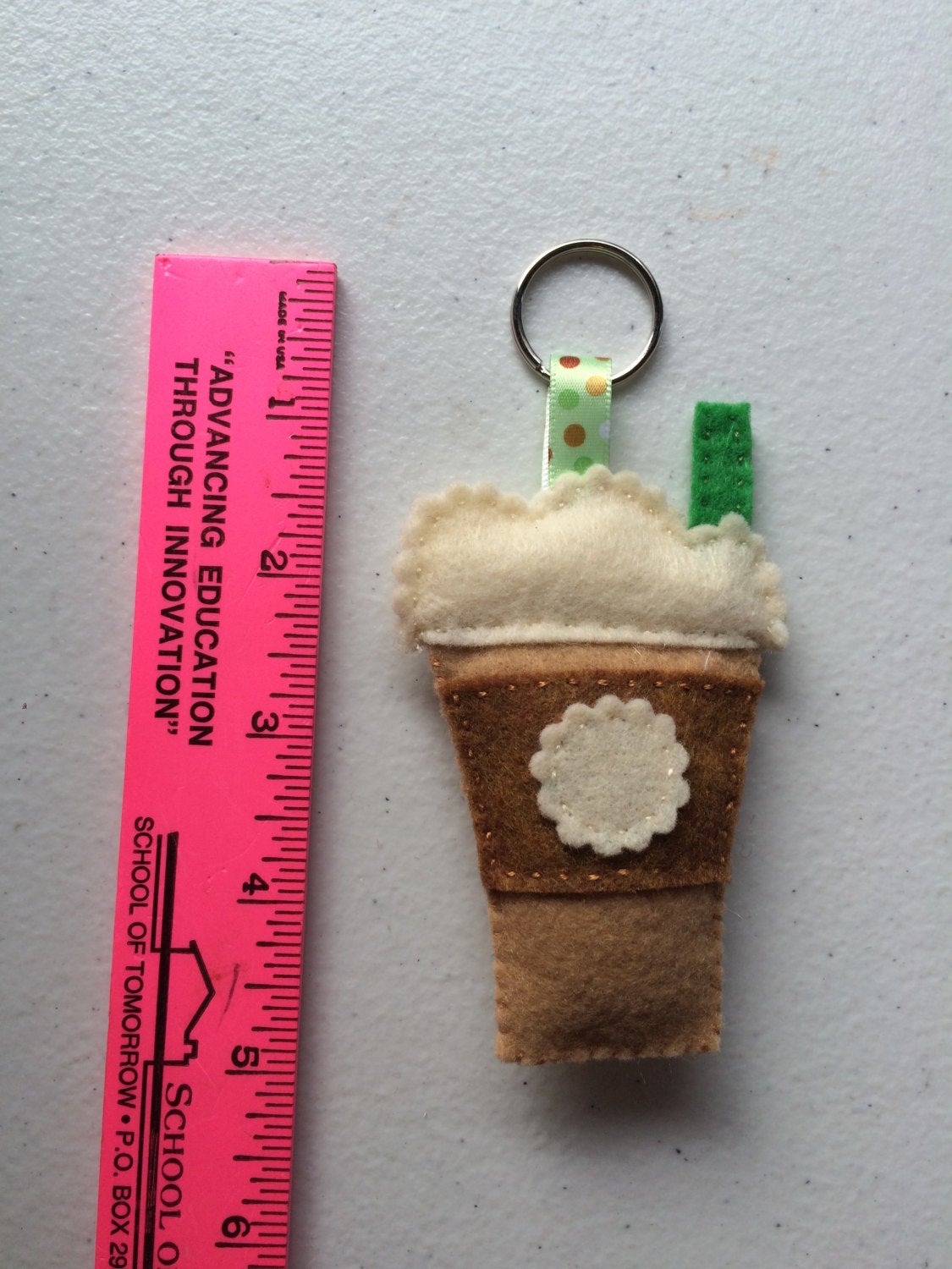 Coffee Felt Keychain