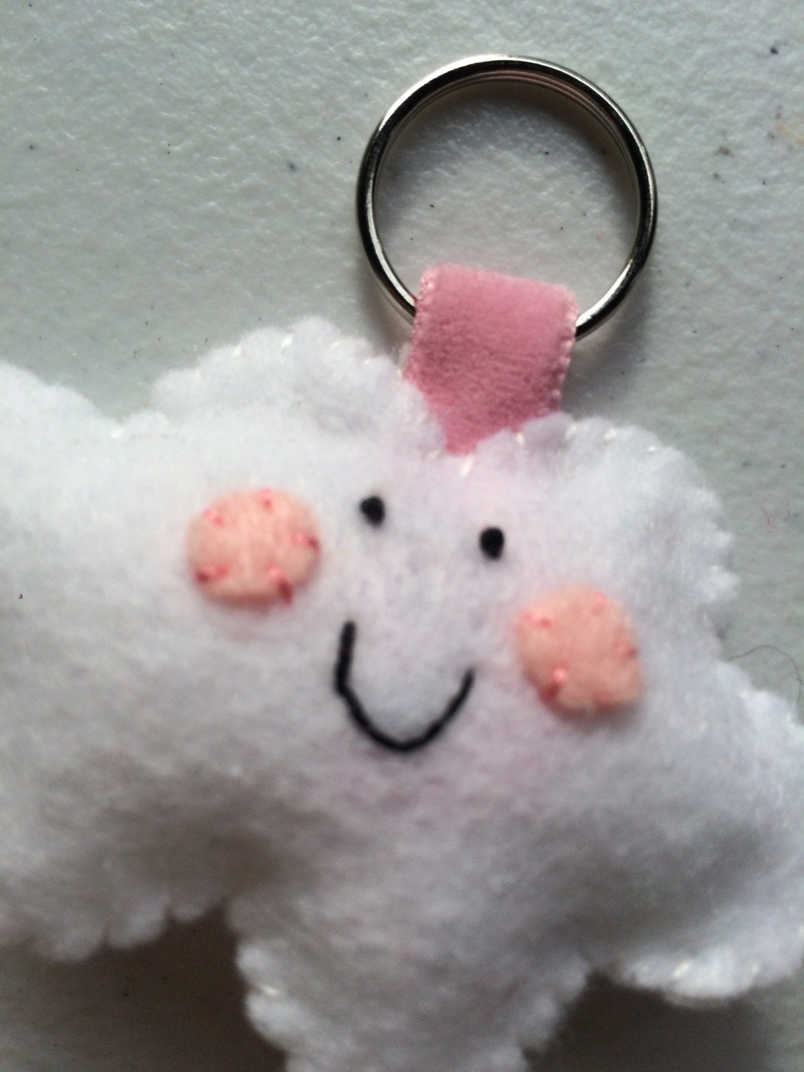 Cloud Felt Keychain