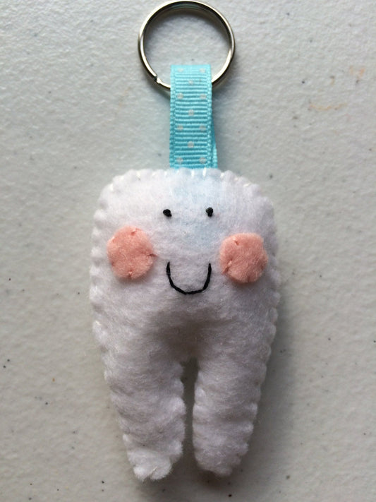 Tooth Felt Keychain