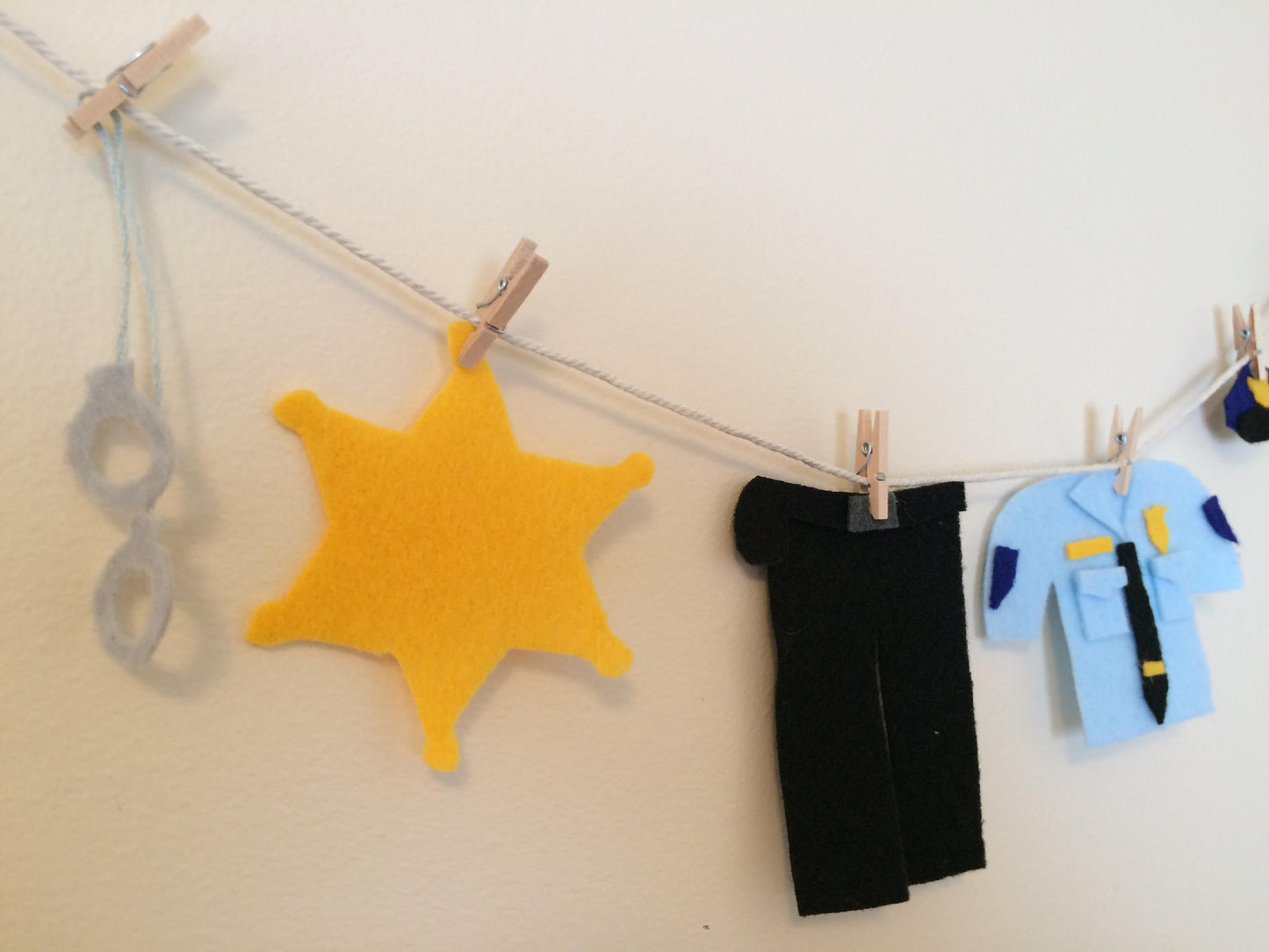 Policeman Clothesline Police Home Decor