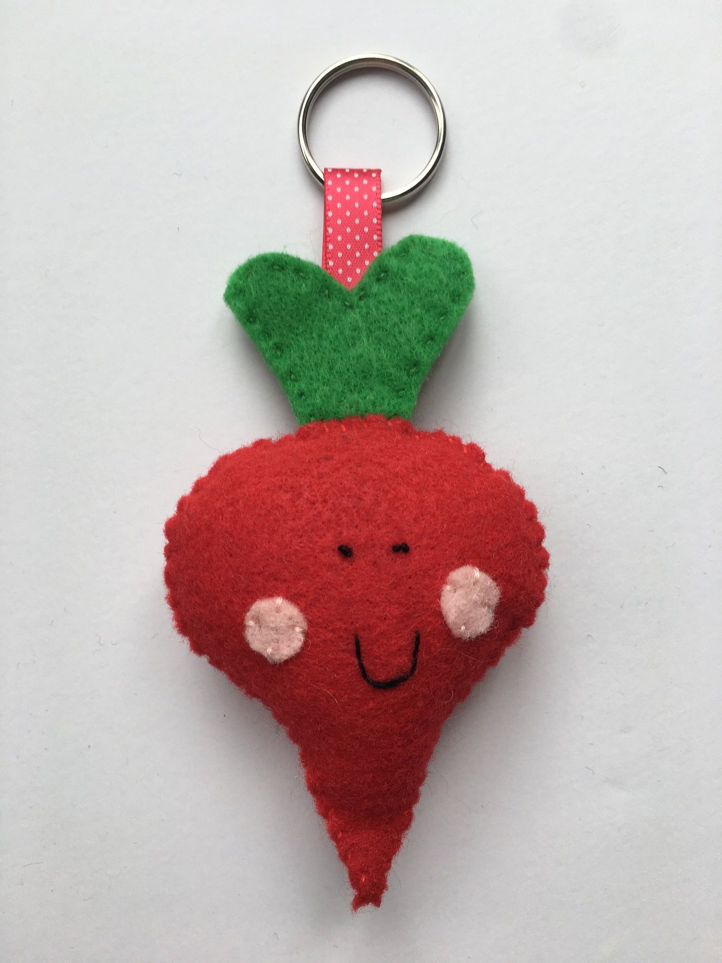 Radish Beet Vegetable Felt Keychain Large Keychain Backpack Accessories Keychains for Kids Backpack Keychain Kawaii Keychain