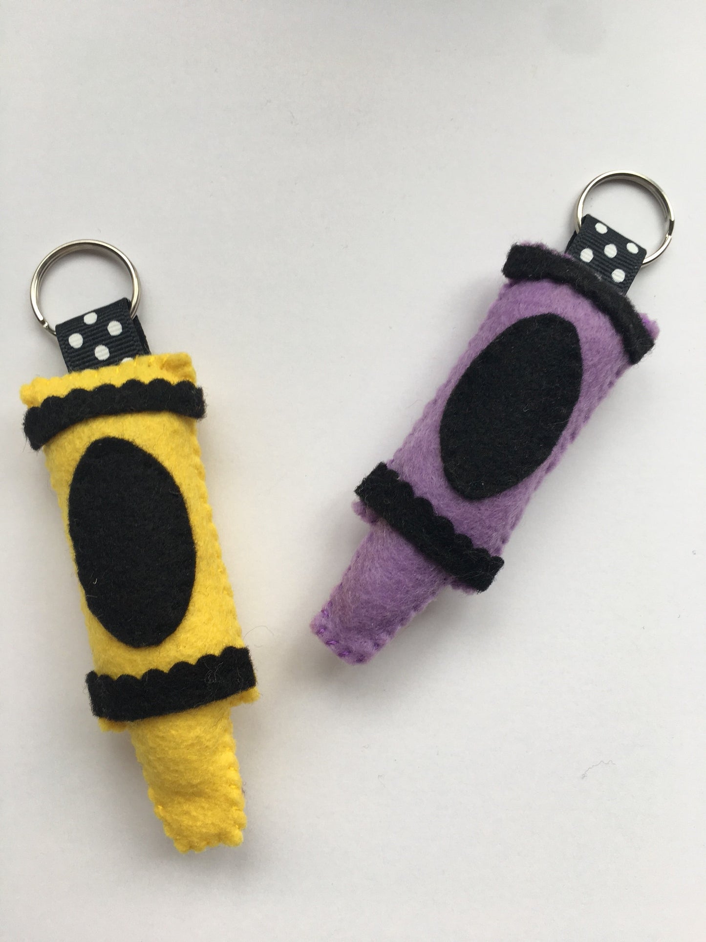 Crayon Felt Keychain Backpack Keychain Backpack Accessories Keychains for Kids Large Keychains