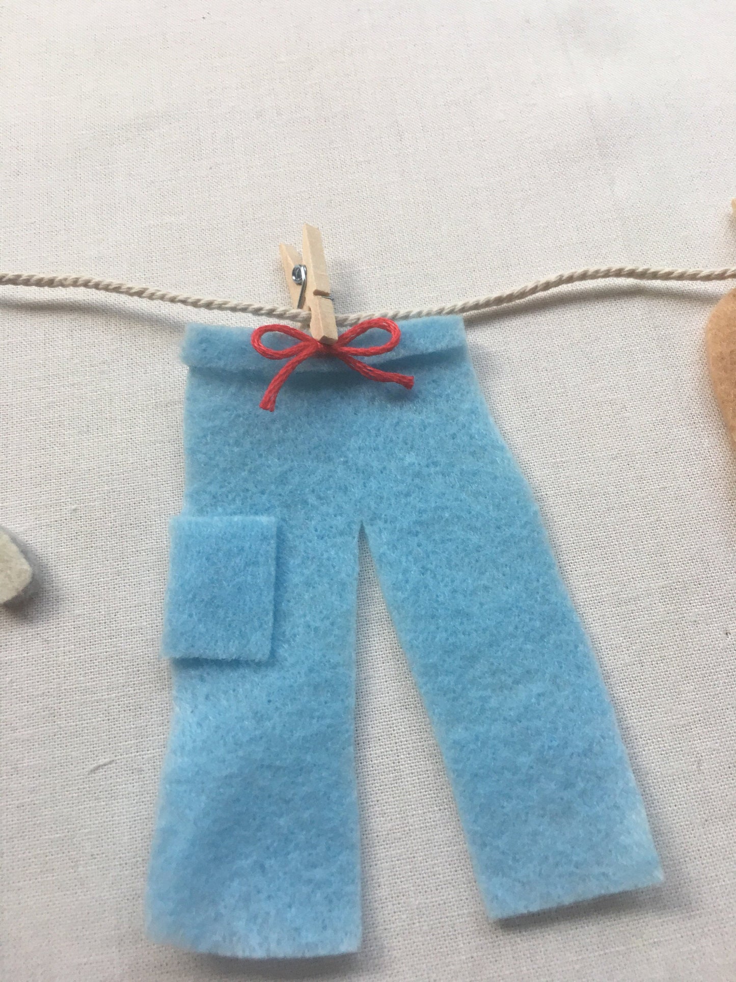 Nurse Doctor Sock Monkey Scrubs Miniature Medical Felt Clothesline Garland Bunting Decoration