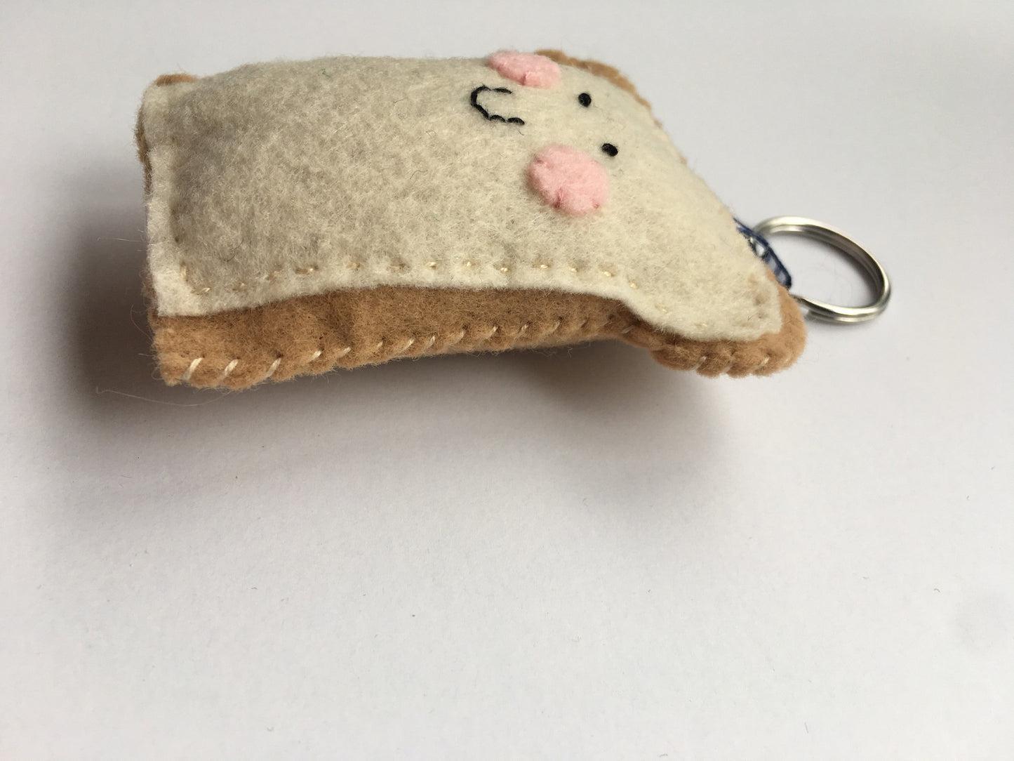 Happy Slice of Bread/Toast Keychain