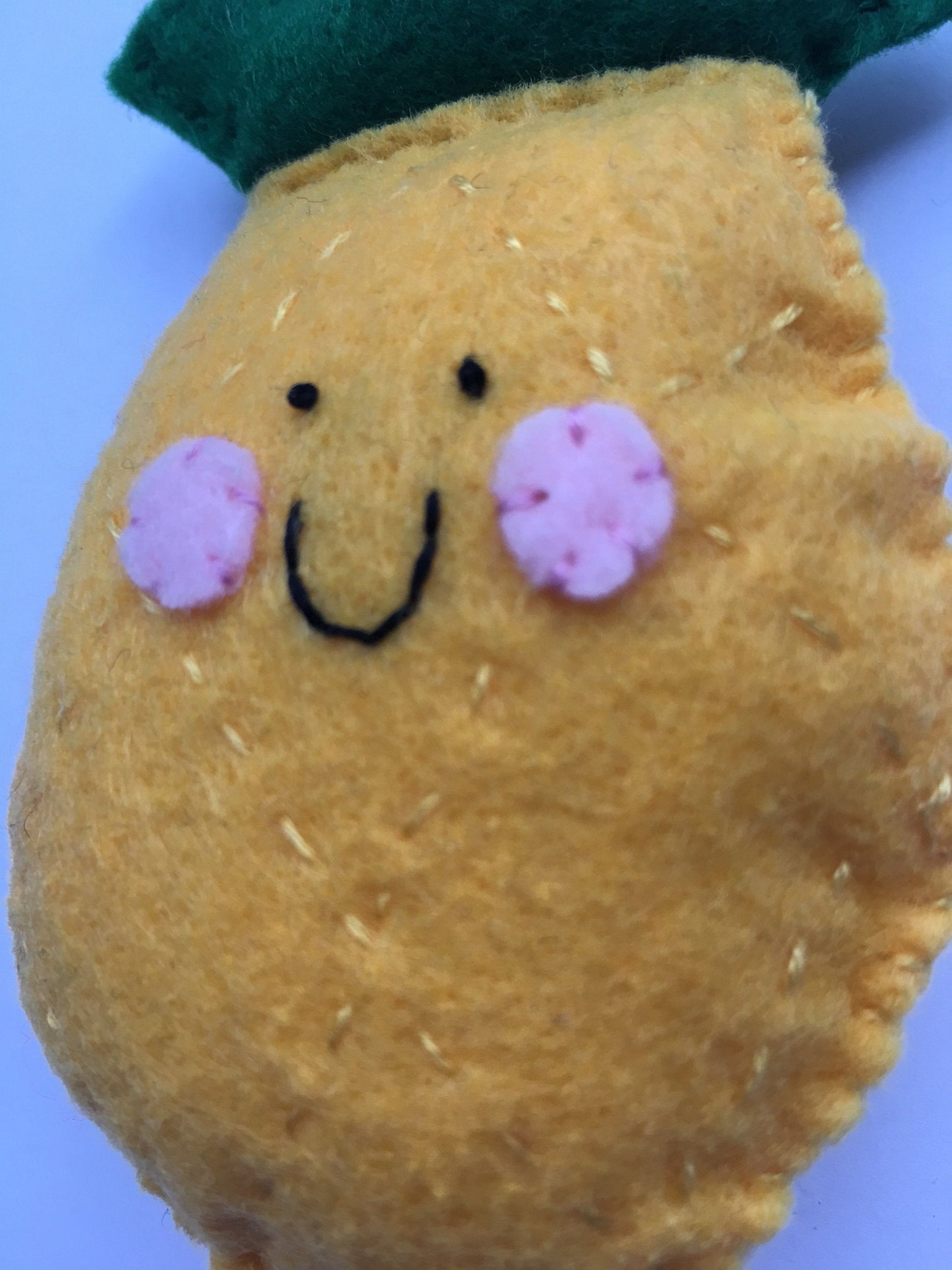 Pineapple Felt Keychain Kawaii Keychain Backpack Accesory Keychains for Kids Backpack Keychains Large Keychains