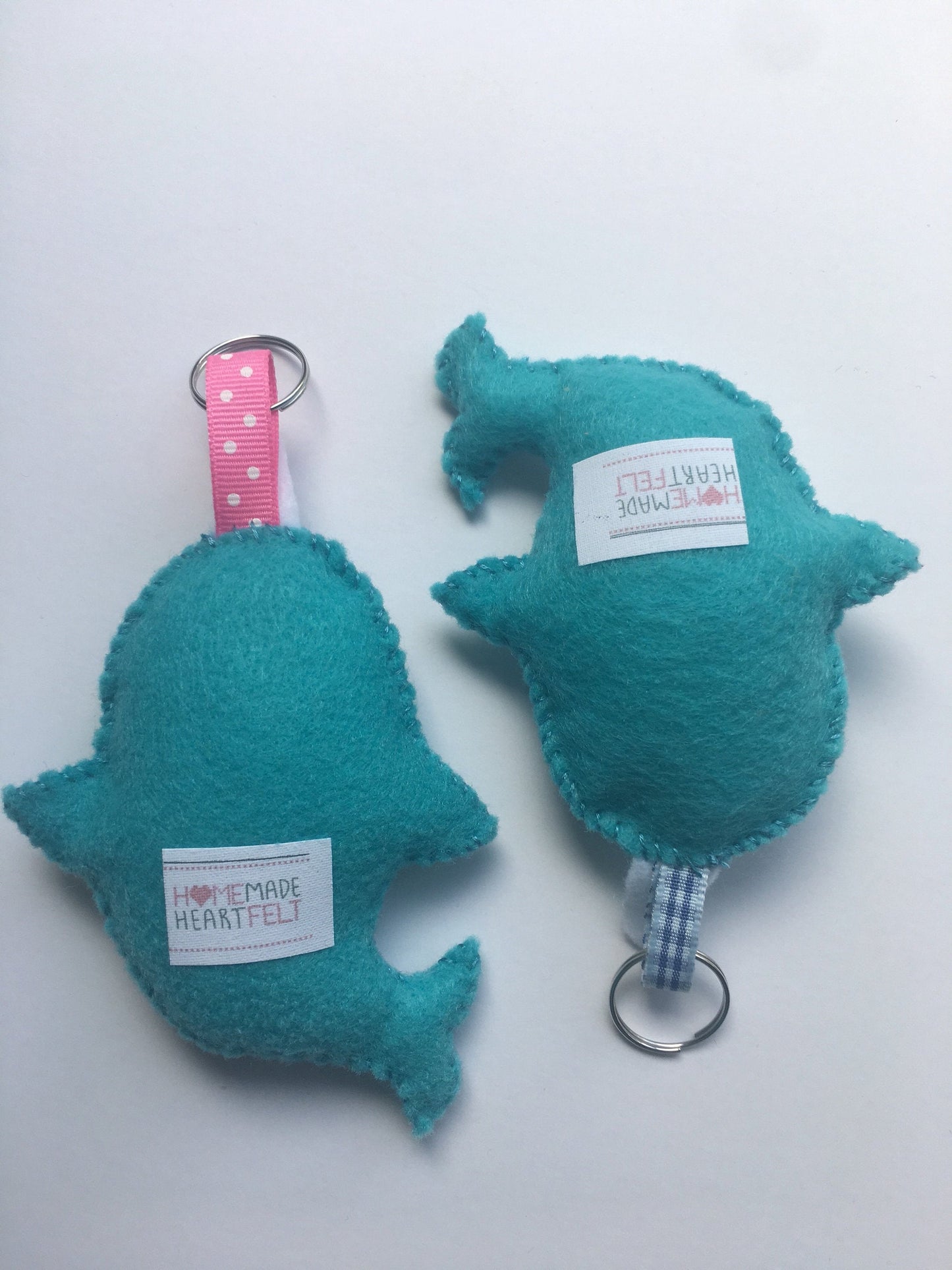 Narwhal Felt Stuffed Keychain