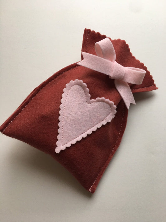 Valentine's Day Felt Pouch, Gift Bag, Candy Bag, Decorative Bowl Filler