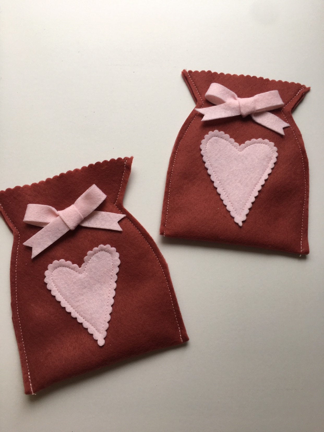 Valentine's Day Felt Pouch, Gift Bag, Candy Bag, Decorative Bowl Filler