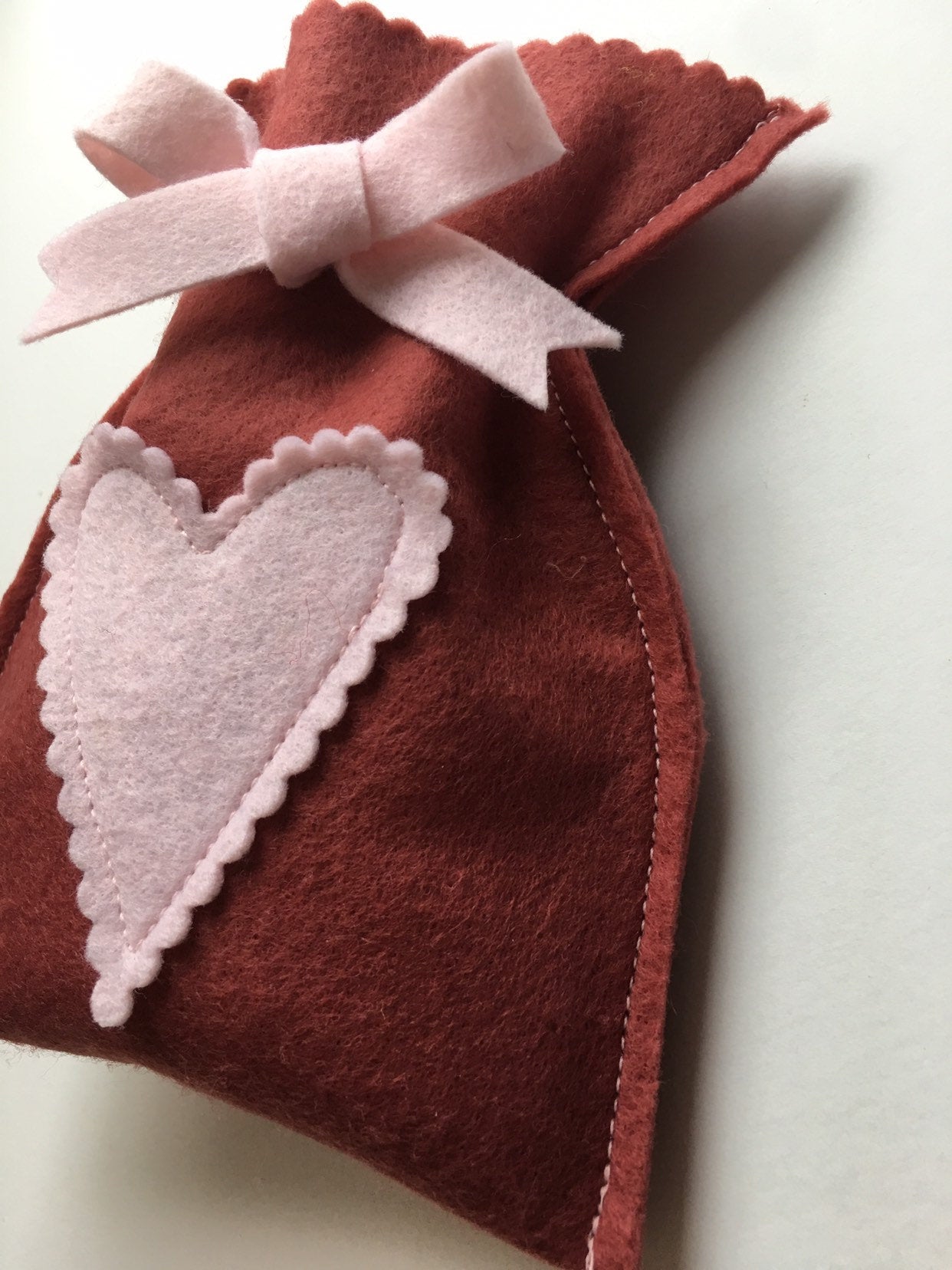 Valentine's Day Felt Pouch, Gift Bag, Candy Bag, Decorative Bowl Filler