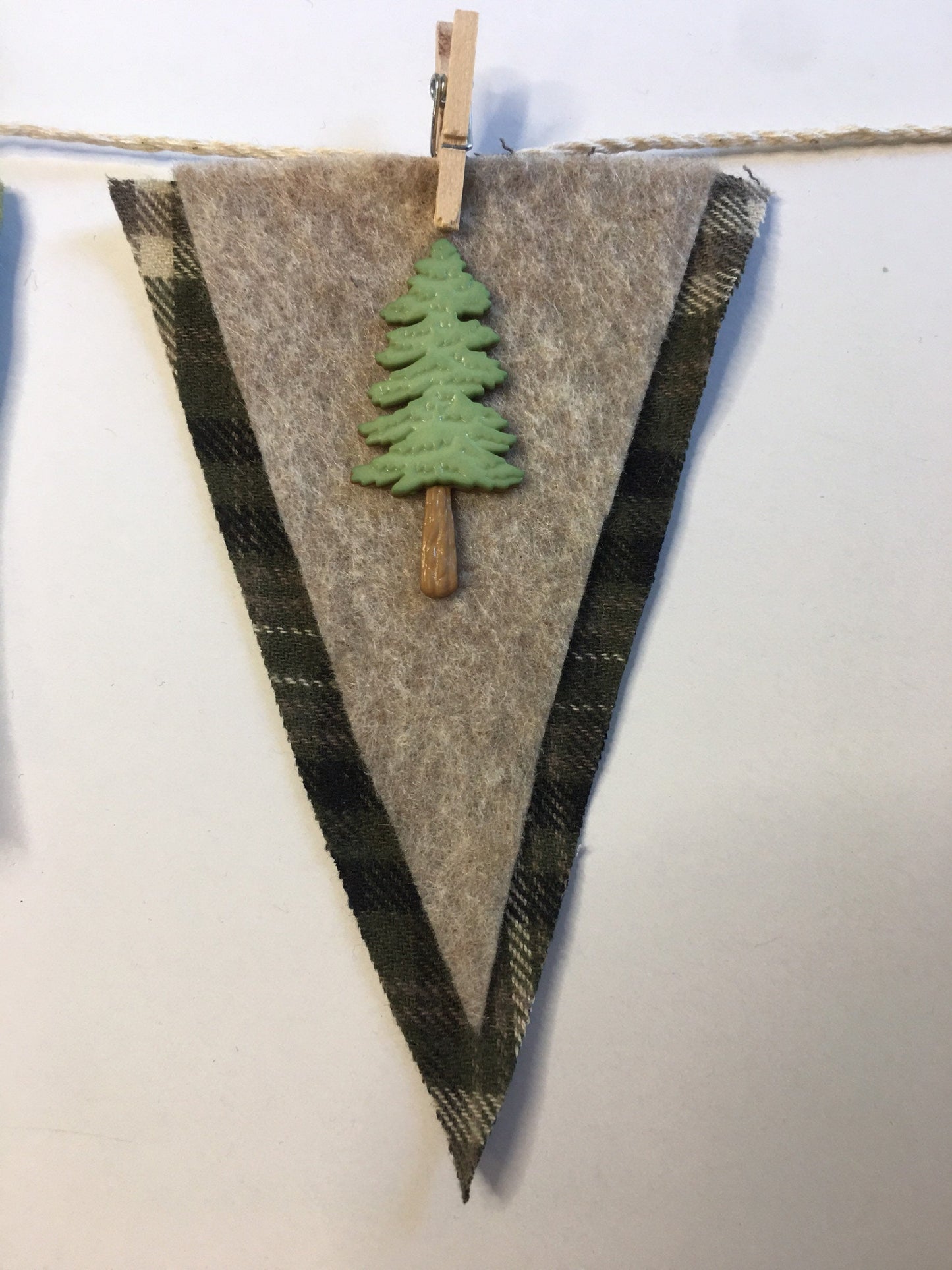 Camping Miniature Felt Clothesline Banner Garland Bunting Wall Hanging Decoration for Father’s Day