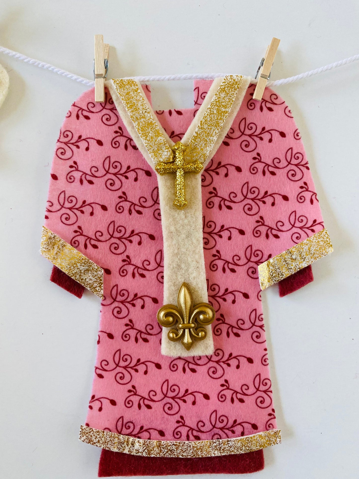 Saint Valentine Miniature Clothesline Banner Bunting Garland Wall Hanging for Decoration