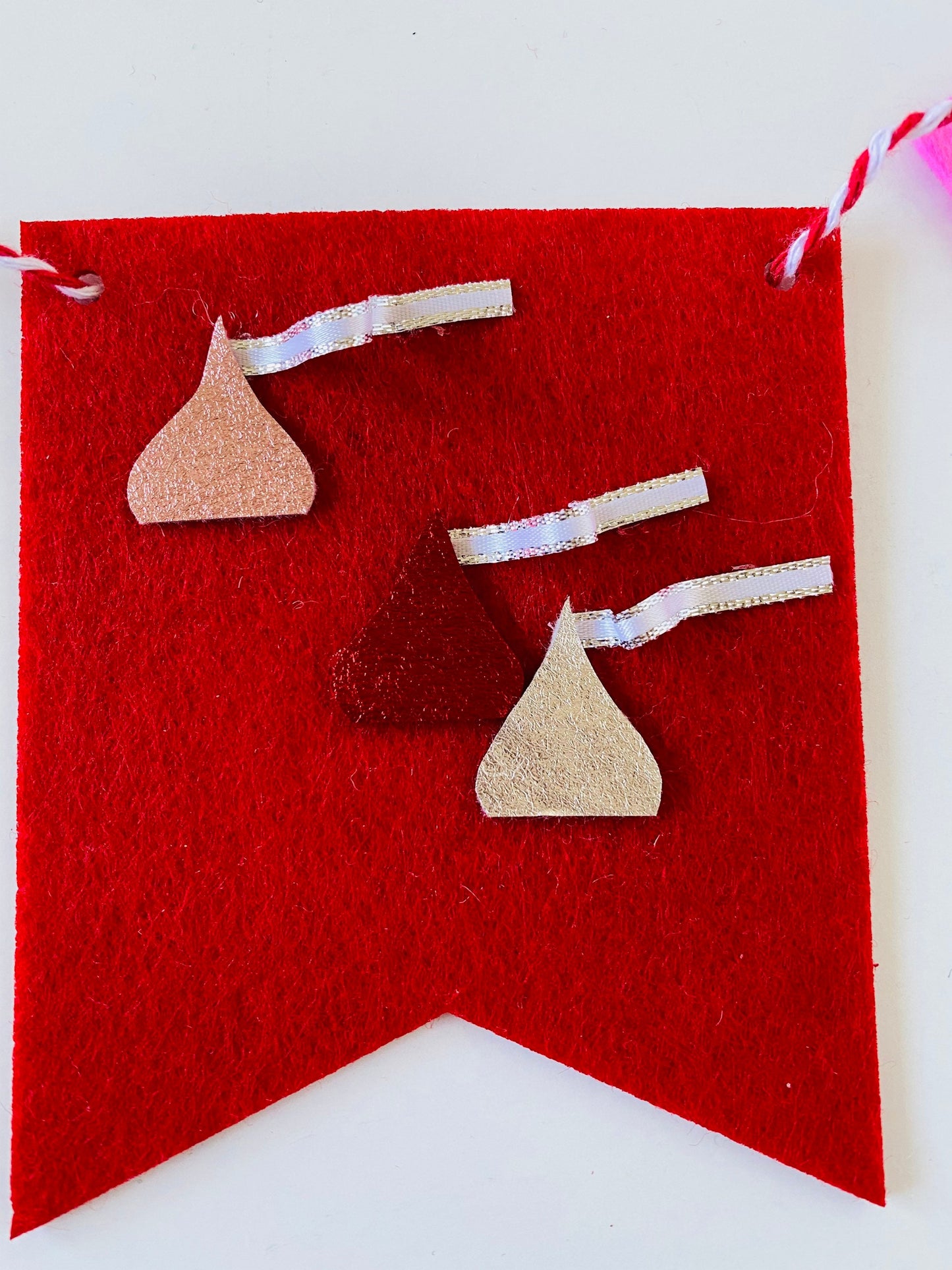 Valentine's Day Candy Felt Banner Garland Bunting Wall Hanging Decoration