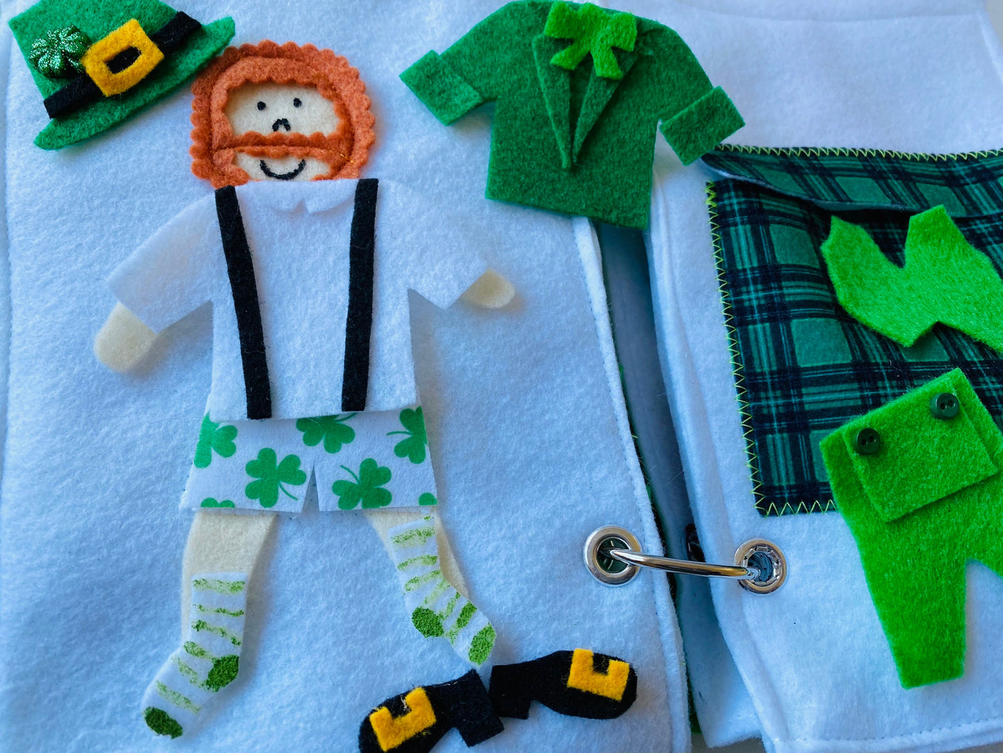 My Lucky Mini Quiet Book Felt St. Patrick’s Day Busy Book for Children