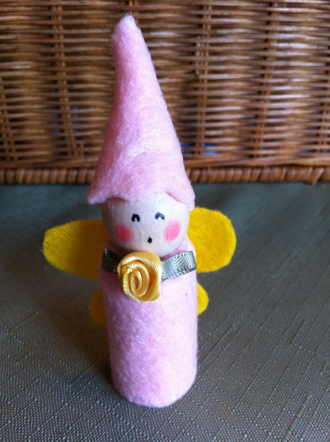 Felt Fairy Peg Doll with Teepee