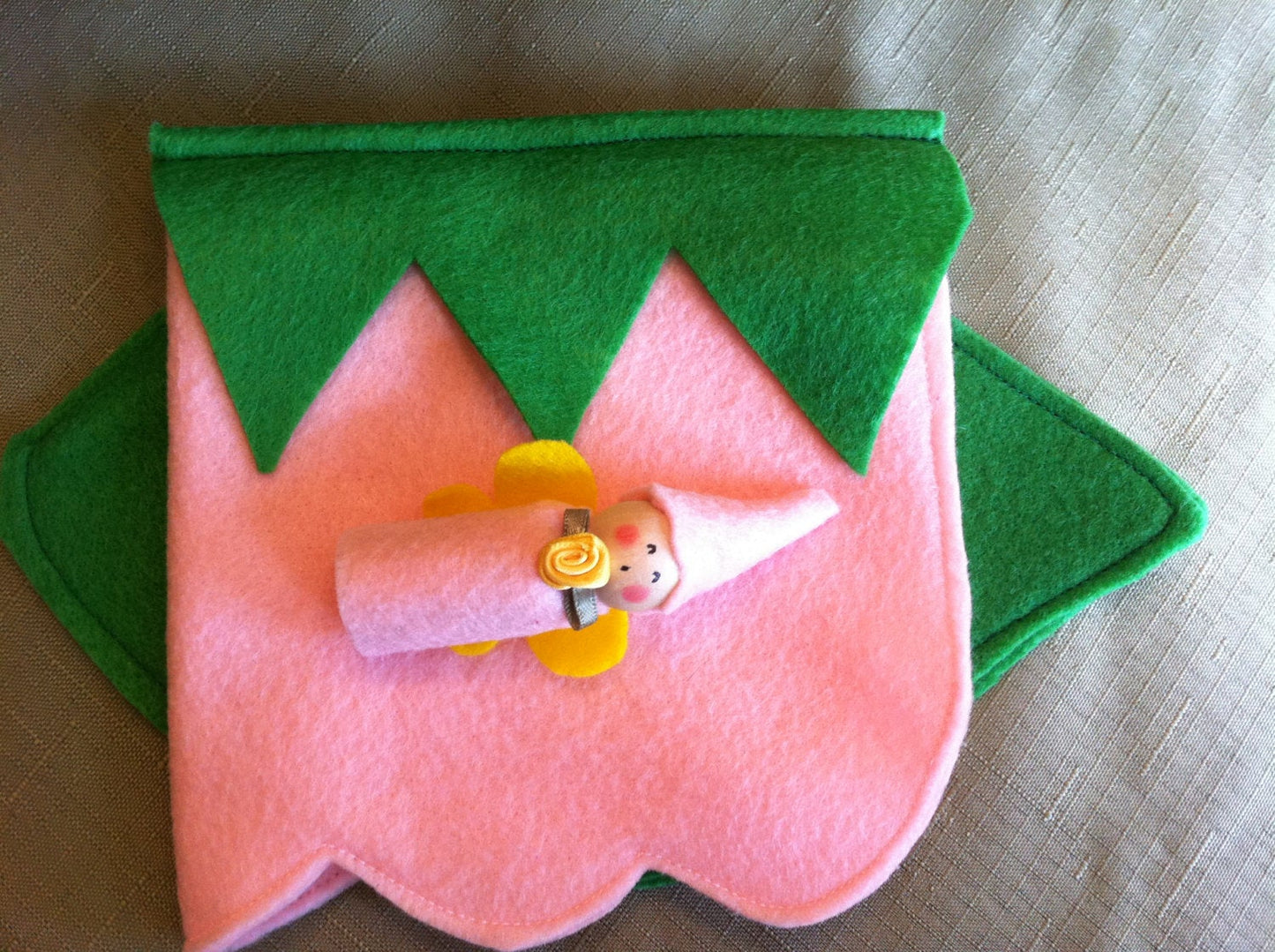 Felt Fairy Peg Doll with Teepee
