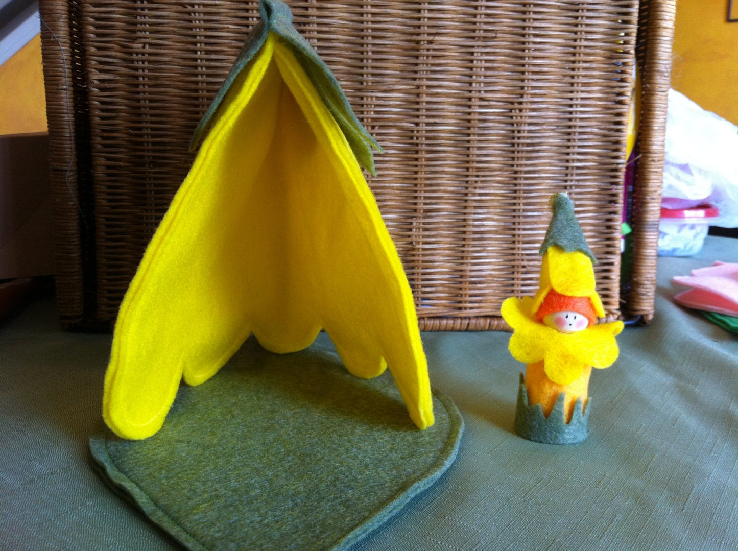 Felt Fairy Peg Doll with Teepee