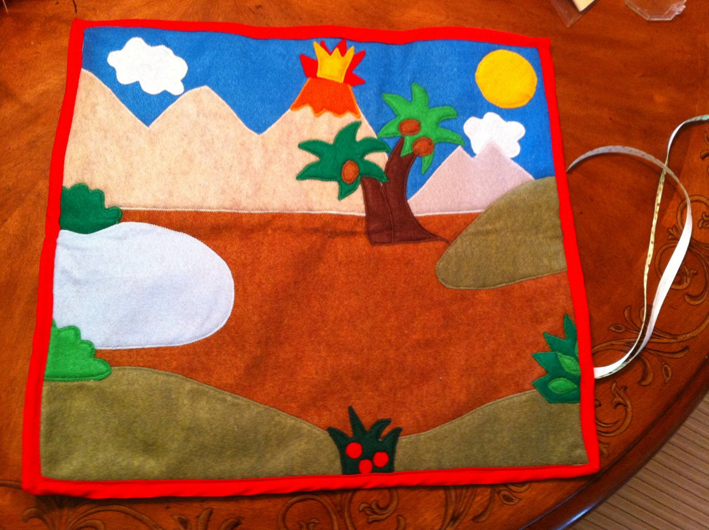 Dinosaur Playmat: Felt Mat with Dinosaur Toys