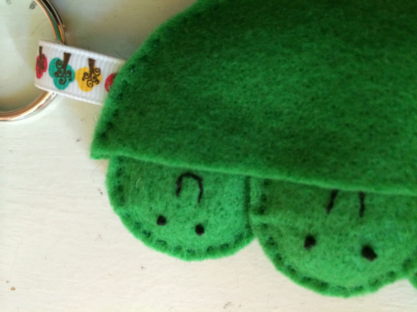 Three Peas in a Pod Keychain