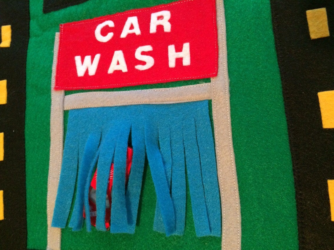 Toy Cars Race Track Road Rug Felt Playmat