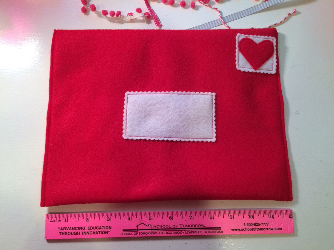 Giant Felt Valentines Envelope