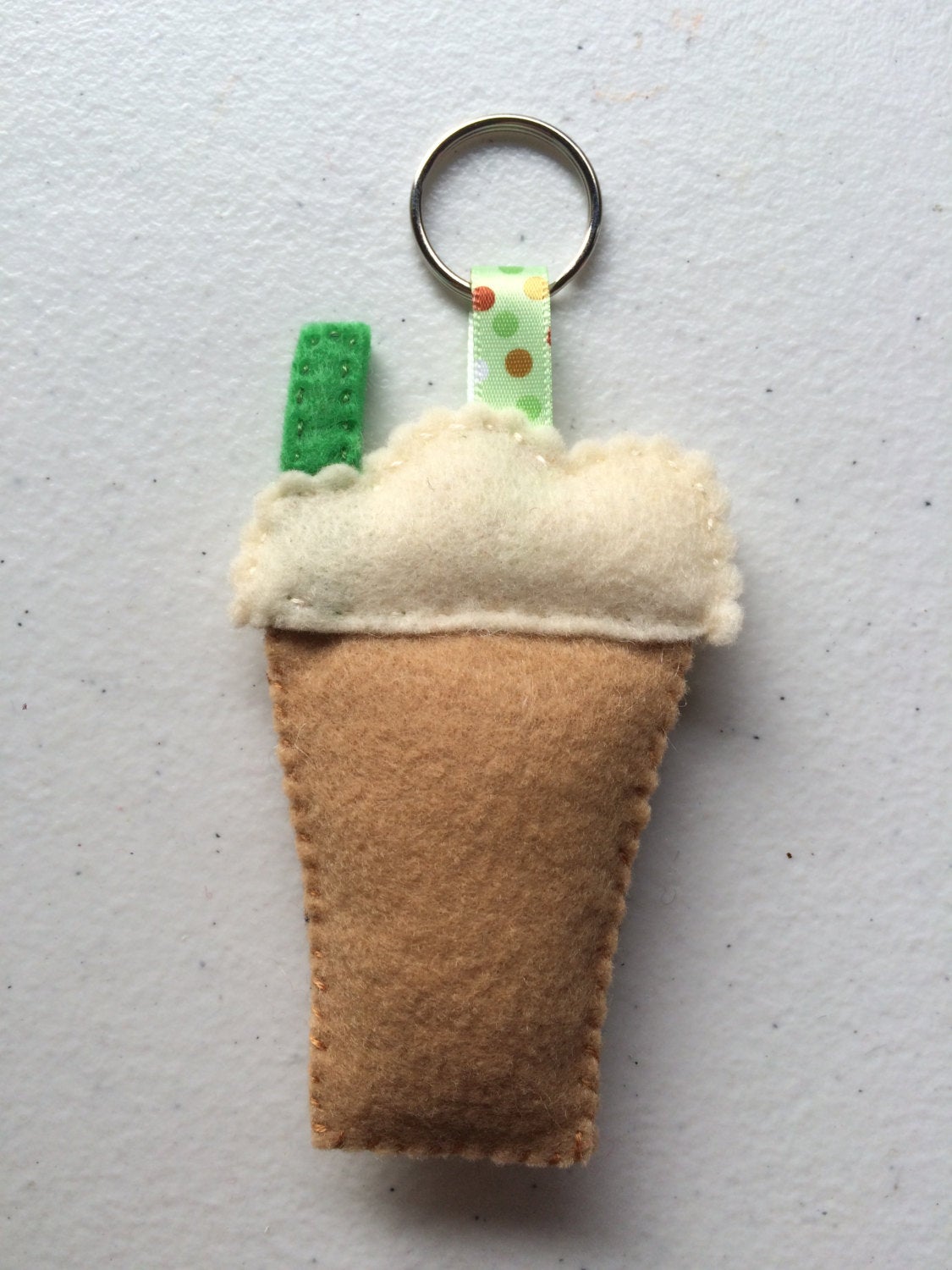 Coffee Felt Keychain