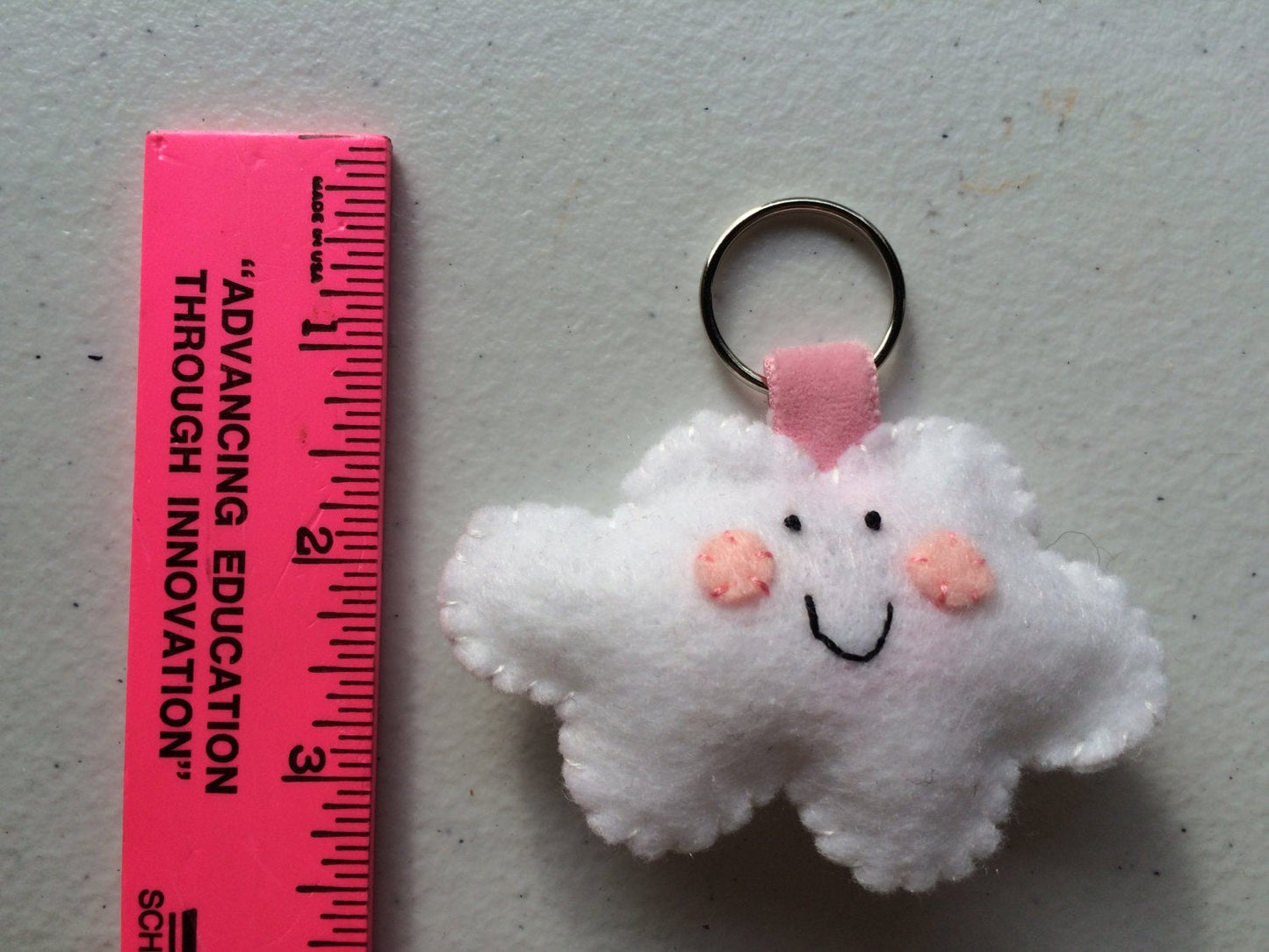 Cloud Felt Keychain