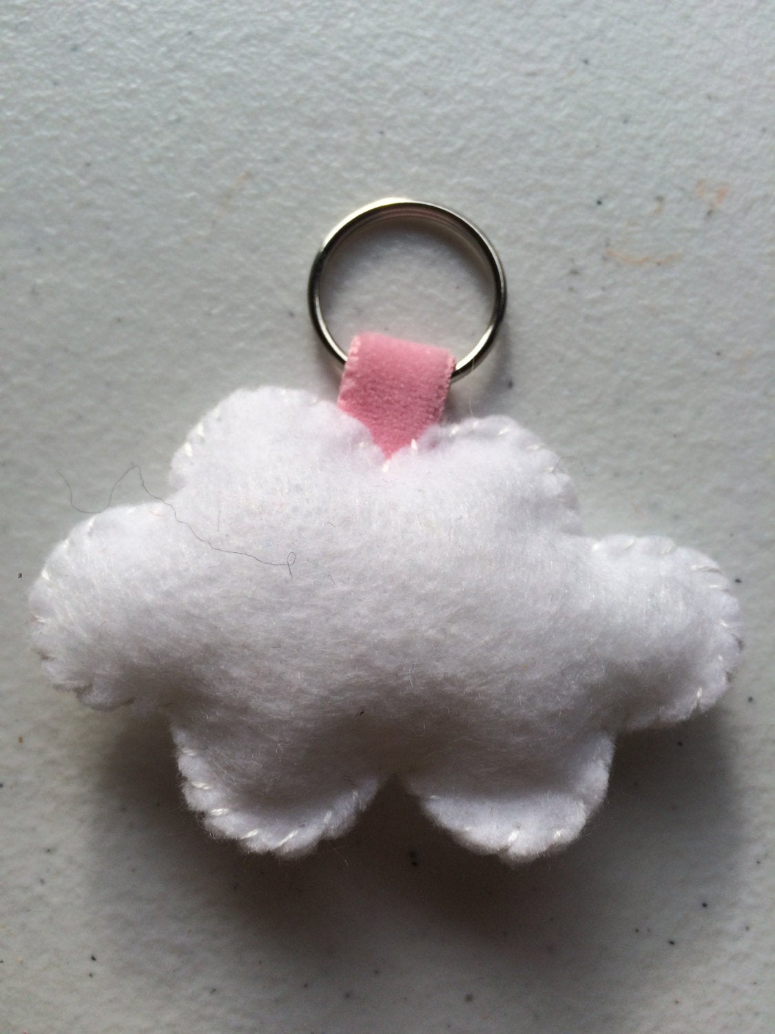 Cloud Felt Keychain
