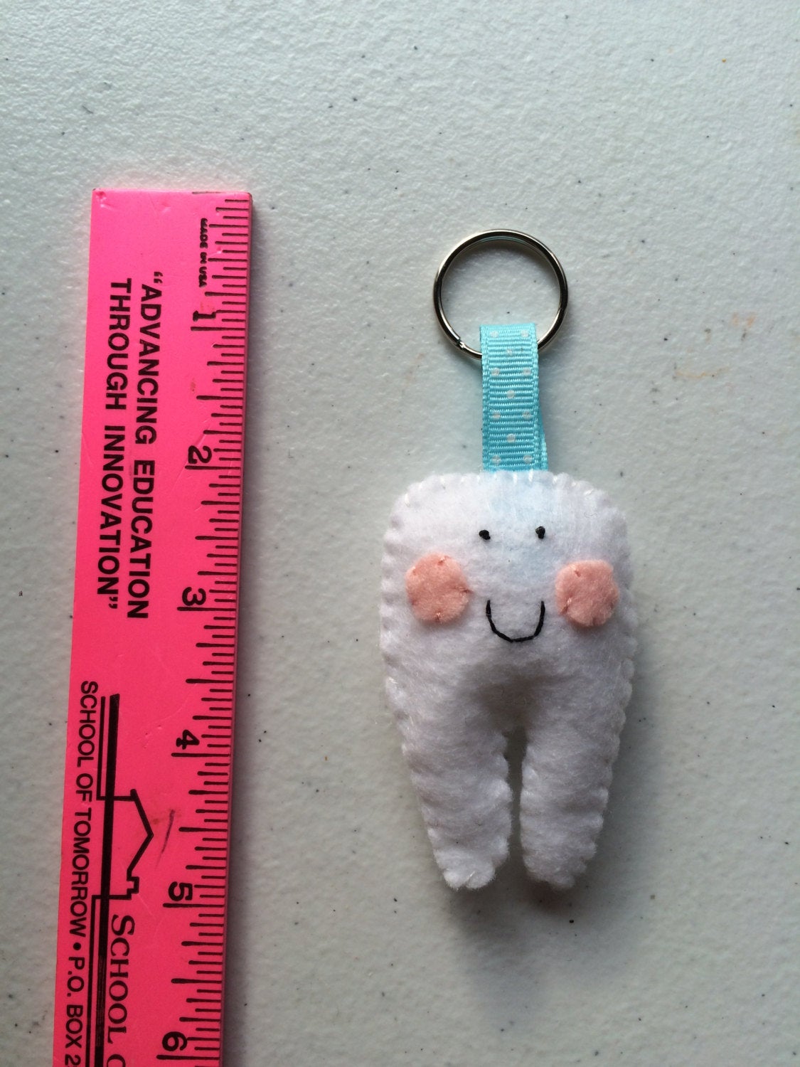 Tooth Felt Keychain
