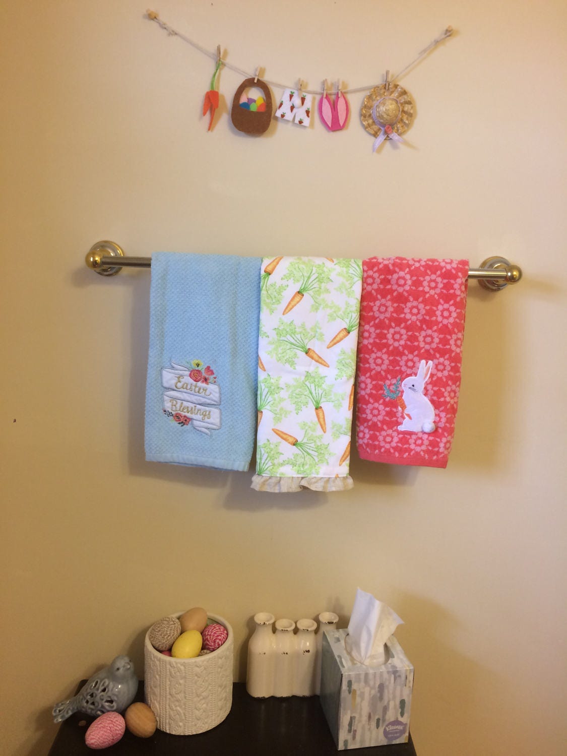 Miniature Easter Felt Clothesline