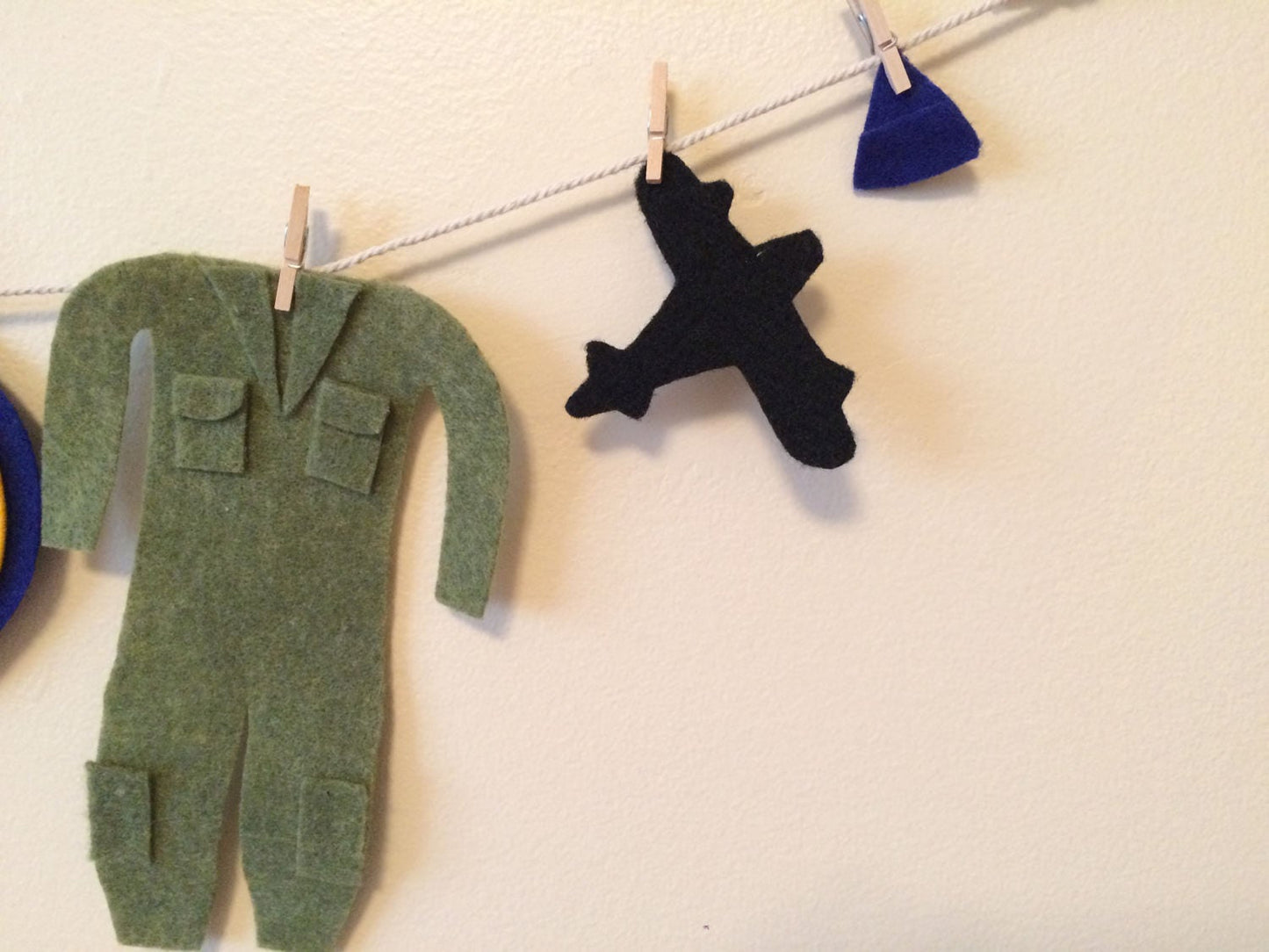 United States Air Force Miniature Felt Clothesline