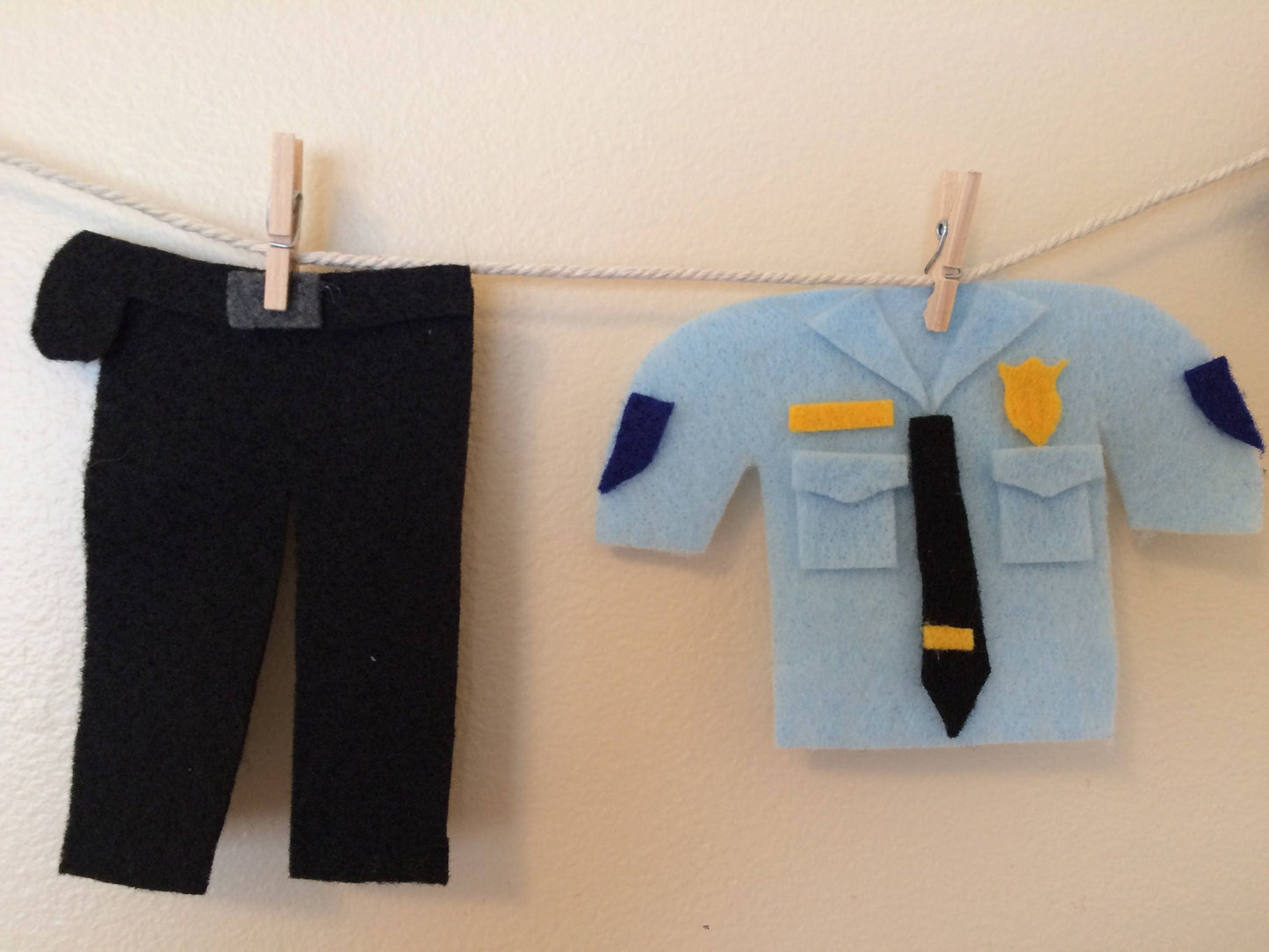 Policeman Clothesline Police Home Decor