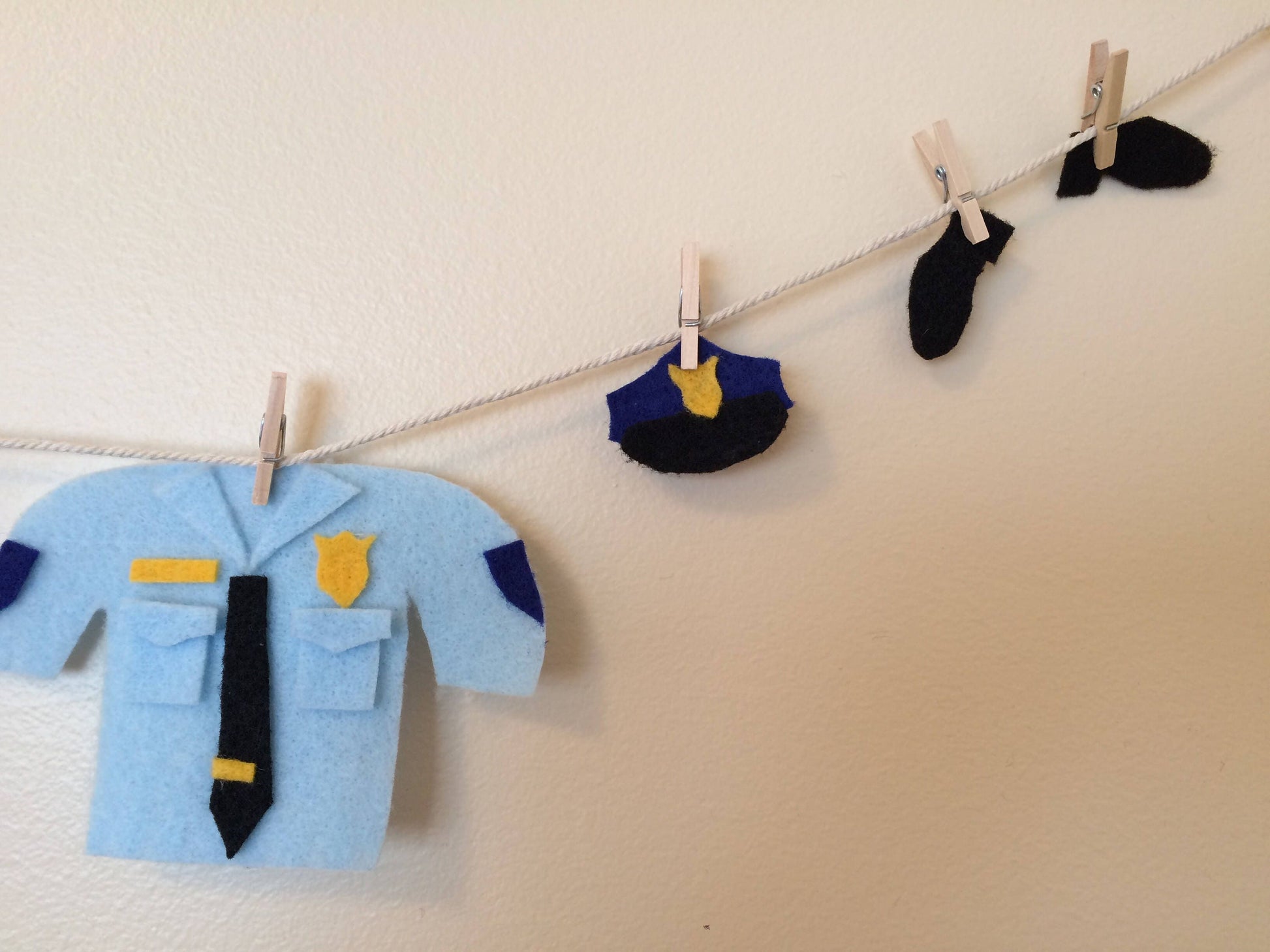 Policeman Clothesline Police Home Decor