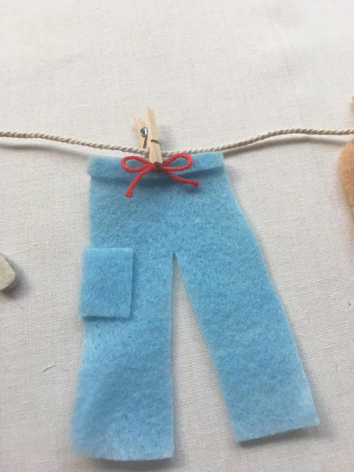 Nurse Doctor Sock Monkey Scrubs Miniature Medical Felt Clothesline Garland Bunting Decoration