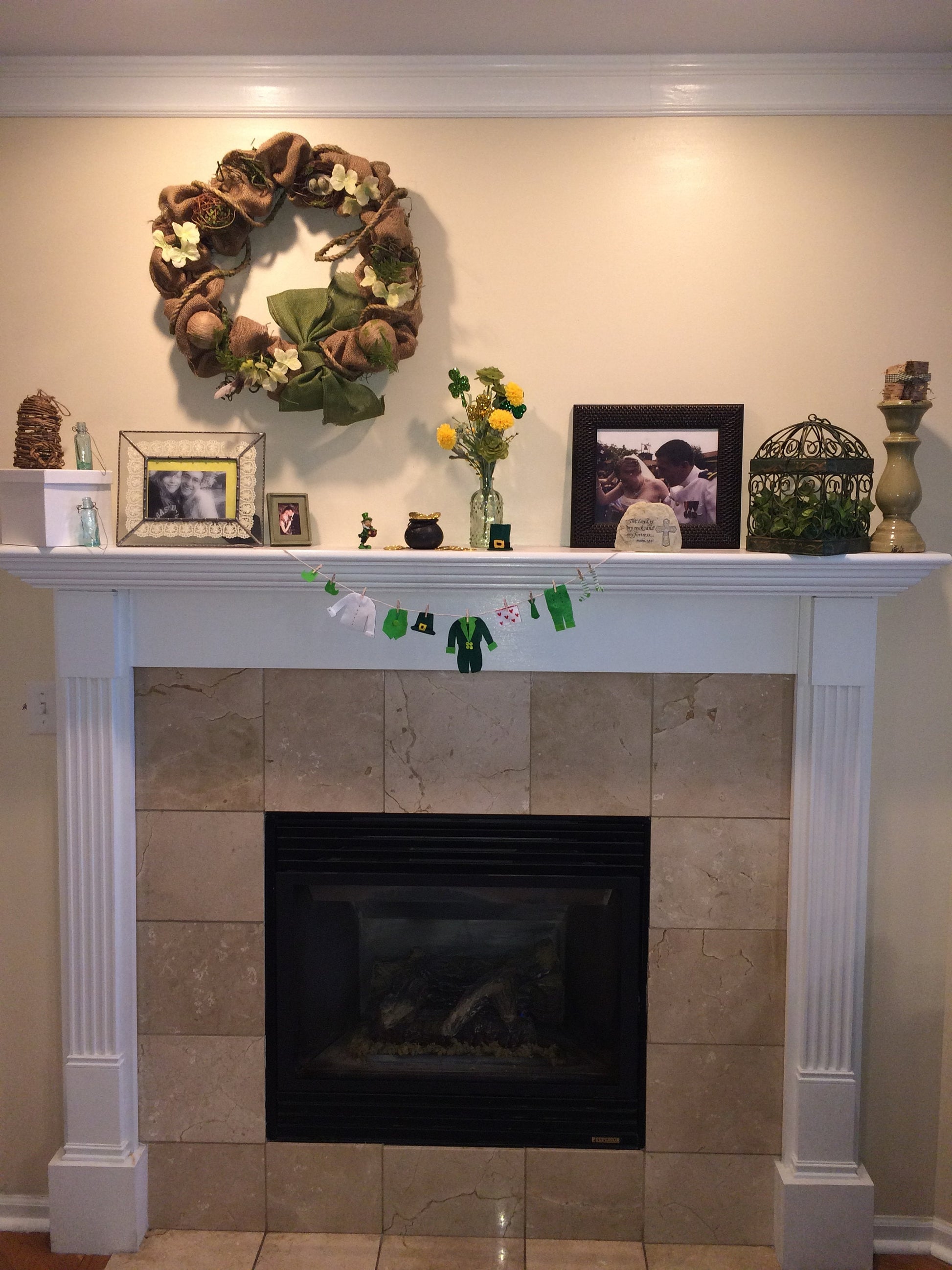 St. Patrick's Day Garland Leprechaun Banner Clothesline Laundry Bunting