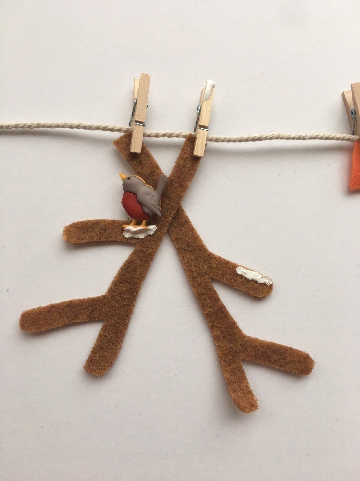 Snowman Miniature Felt Clothesline Florida Snowman Banner Melted Snowman Garland Bunting Wall Hanging Winter Decoration