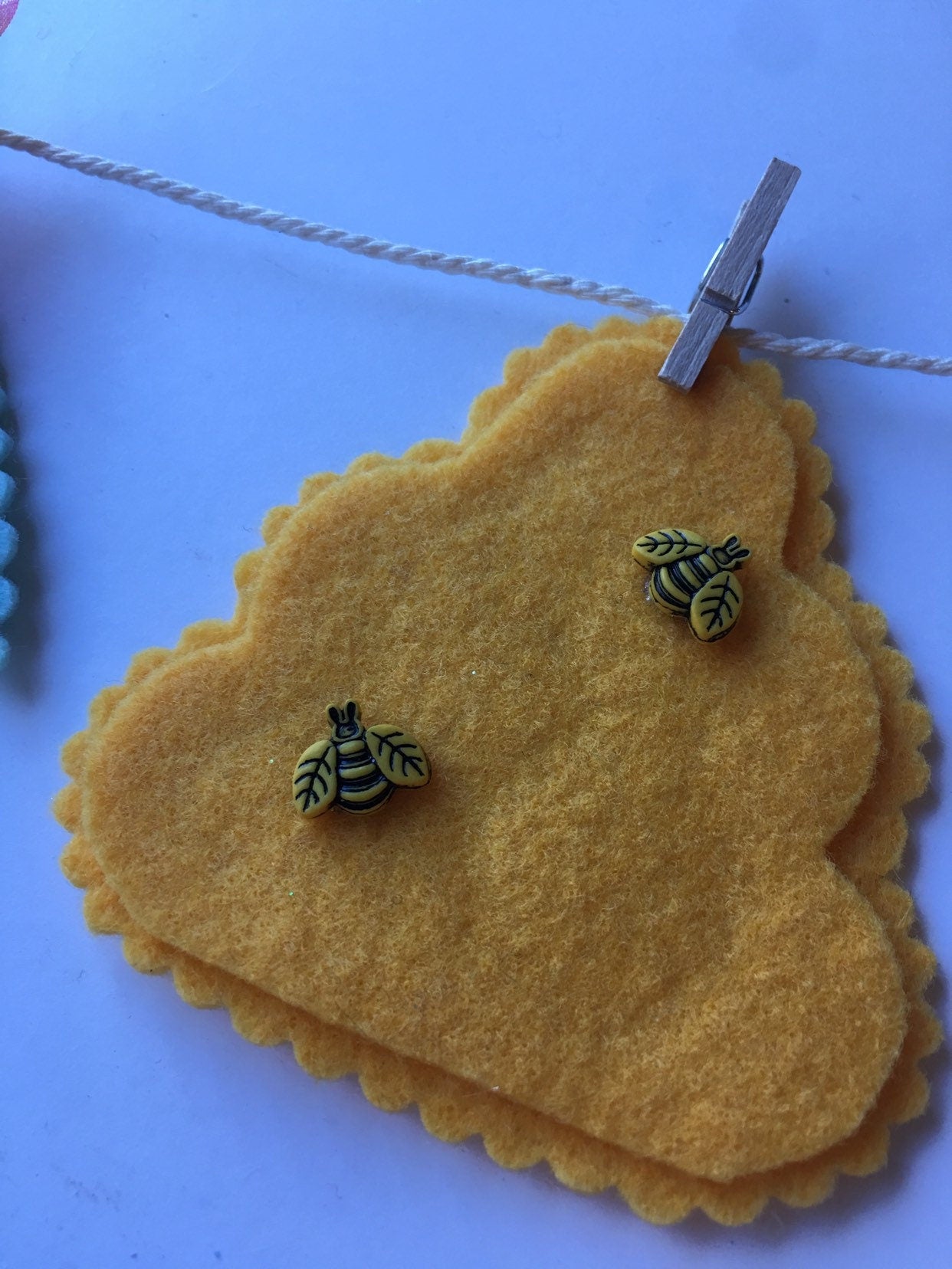 Springtime April Showers Duck Chick Bees Carrot Clothesline Banner Garland Bunting Home Decor Baby Shower Decoration