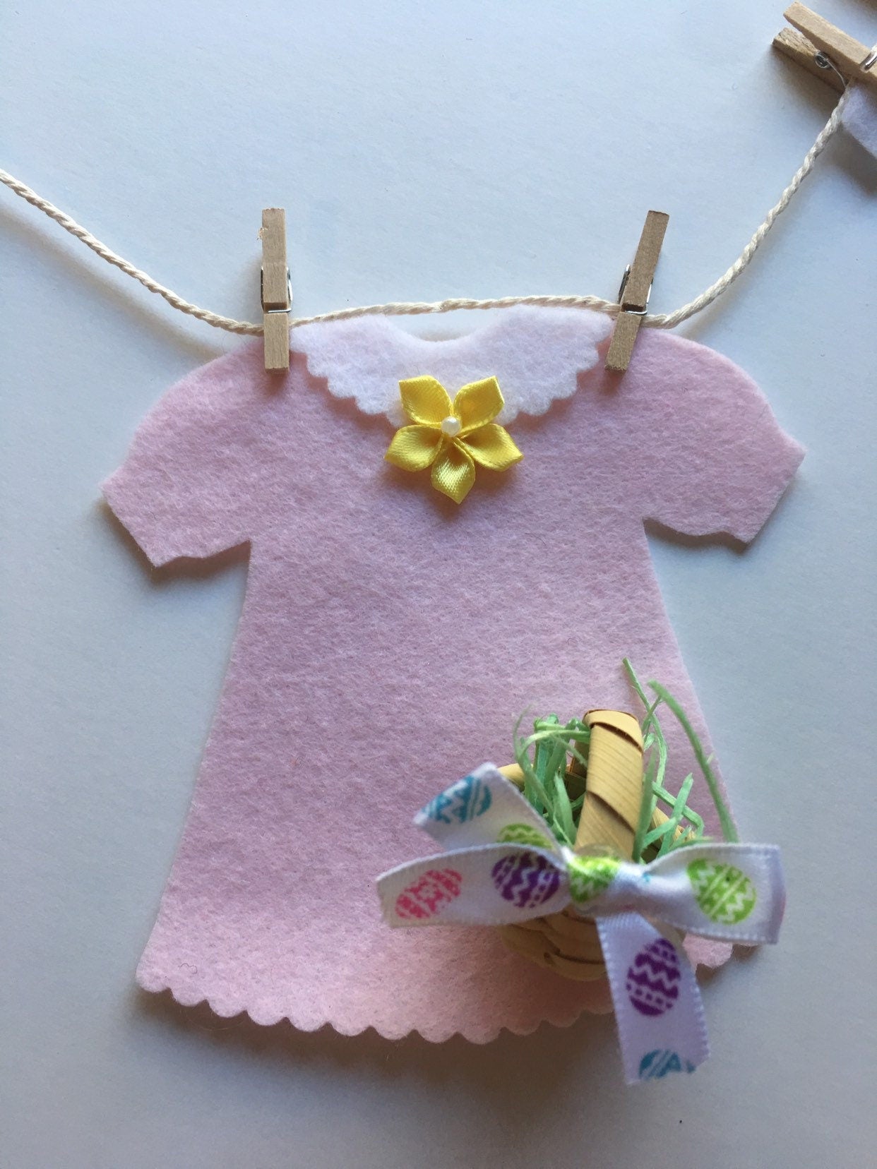 Easter Sunday Best Clothesline Banner Garland Bunting Wall Hanging Easter Decoration