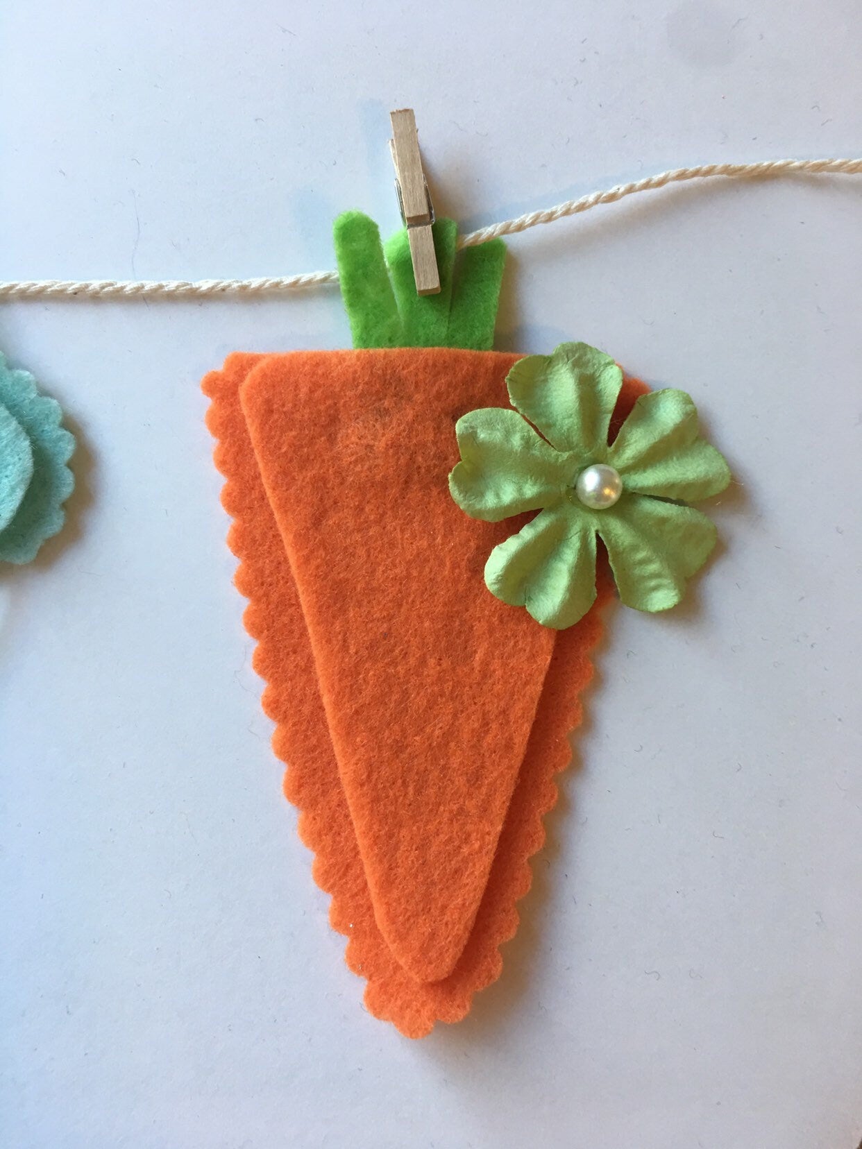 Springtime April Showers Duck Chick Bees Carrot Clothesline Banner Garland Bunting Home Decor Baby Shower Decoration