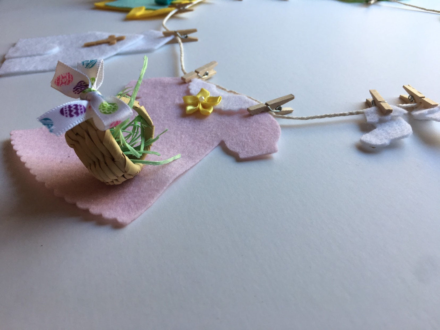 Easter Sunday Best Clothesline Banner Garland Bunting Wall Hanging Easter Decoration