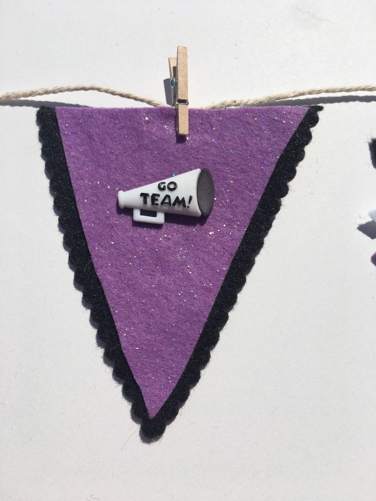 Felt Miniature Cheerleader's Clothesline Cheerleading Banner Bunting Garland Wall Hanging