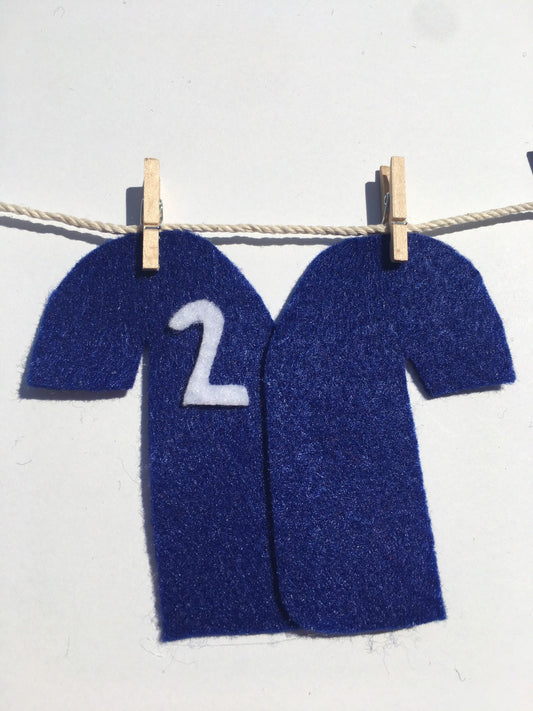 Miniature Felt Baseball Player's Clothesline Banner Bunting Garland Decoration Wall Hanging