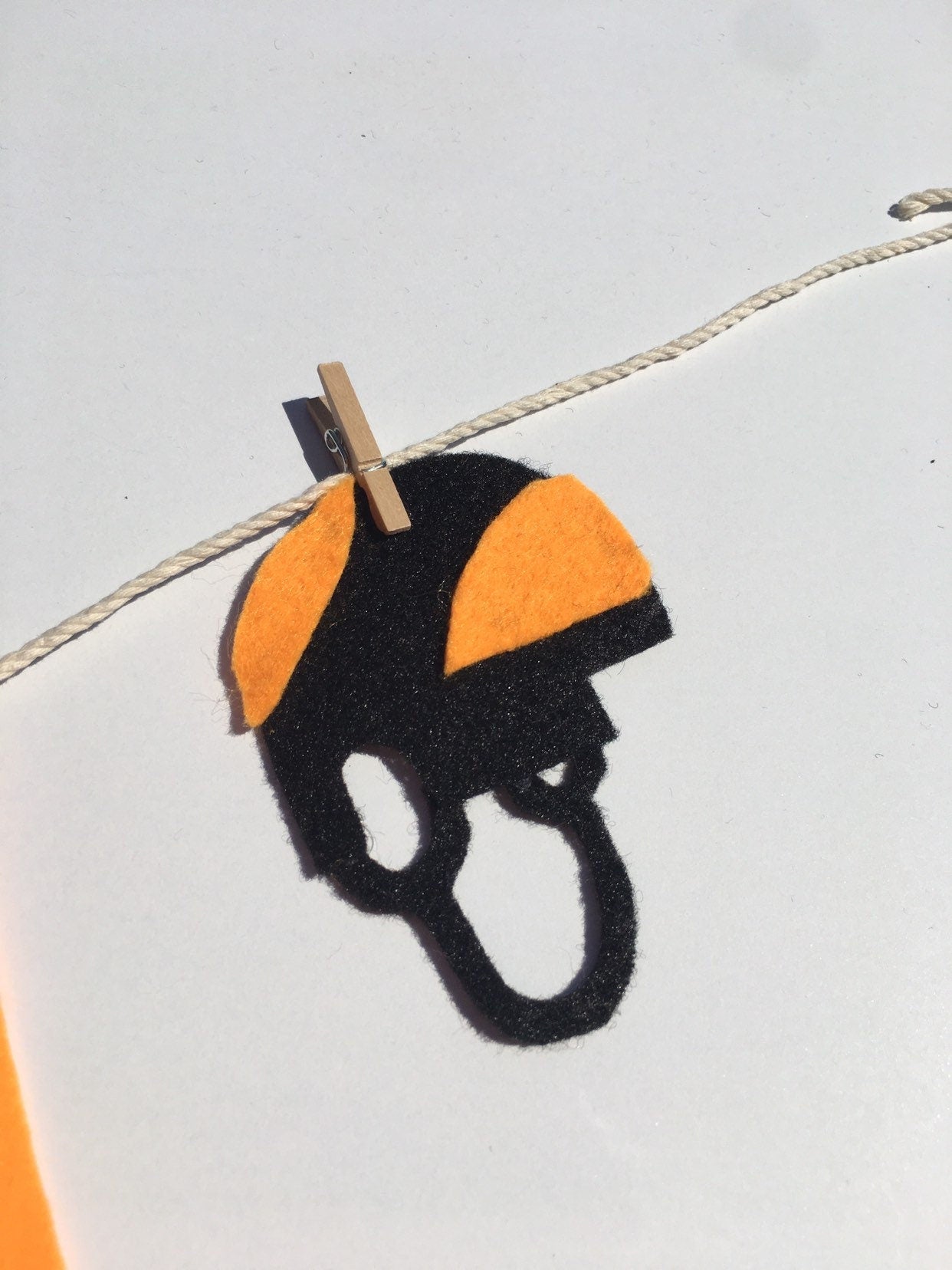 Miniature Felt Hockey Player's Clothesline Decoration Hockey Banner Bunting Garland Wall Hanging