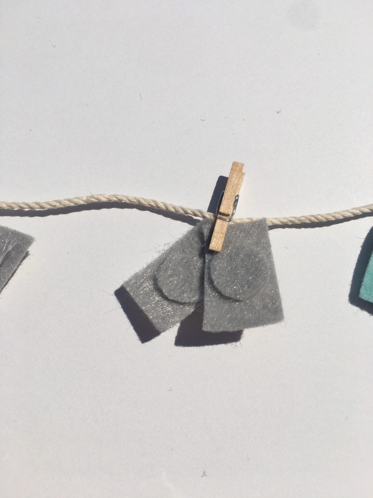 Miniature Felt Volleyball Player's Clothesline Decoration Vollyball Banner Bunting Garland Wall Hanging